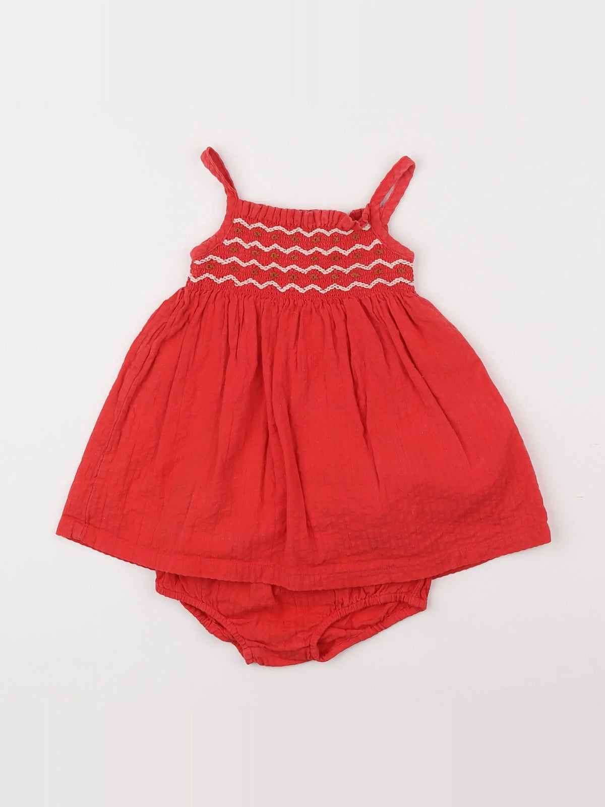 Boutchou - robe rouge - 6 mois