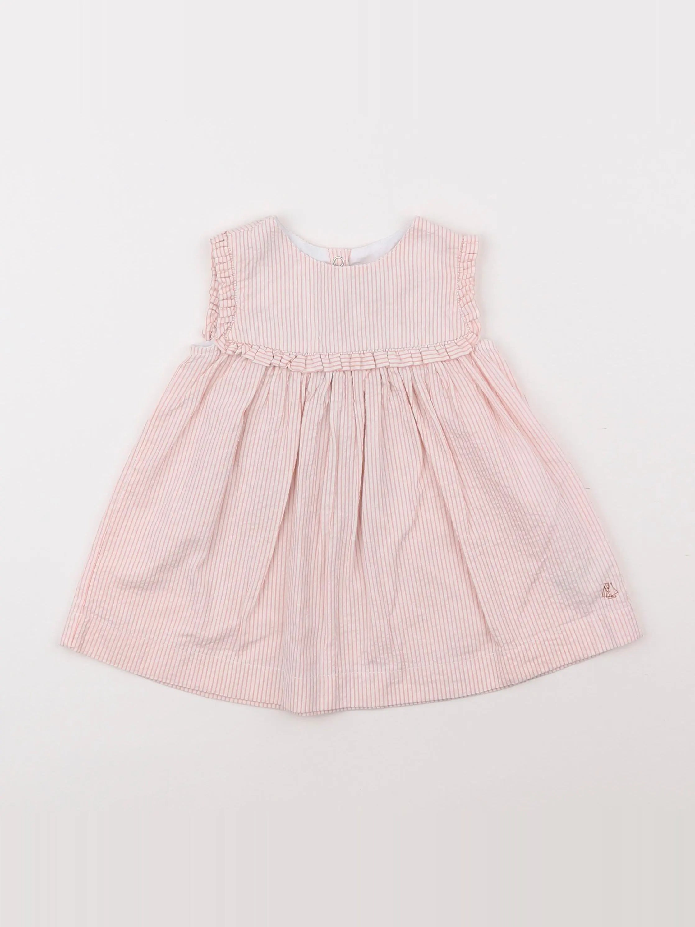 Petit Bateau - robe rose - 6 mois
