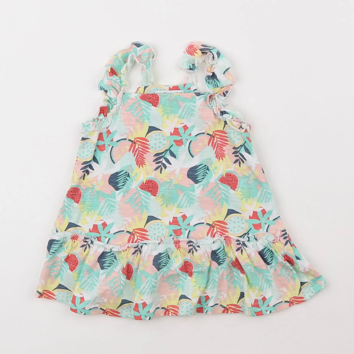 Vertbaudet - robe multicolore - 6 mois