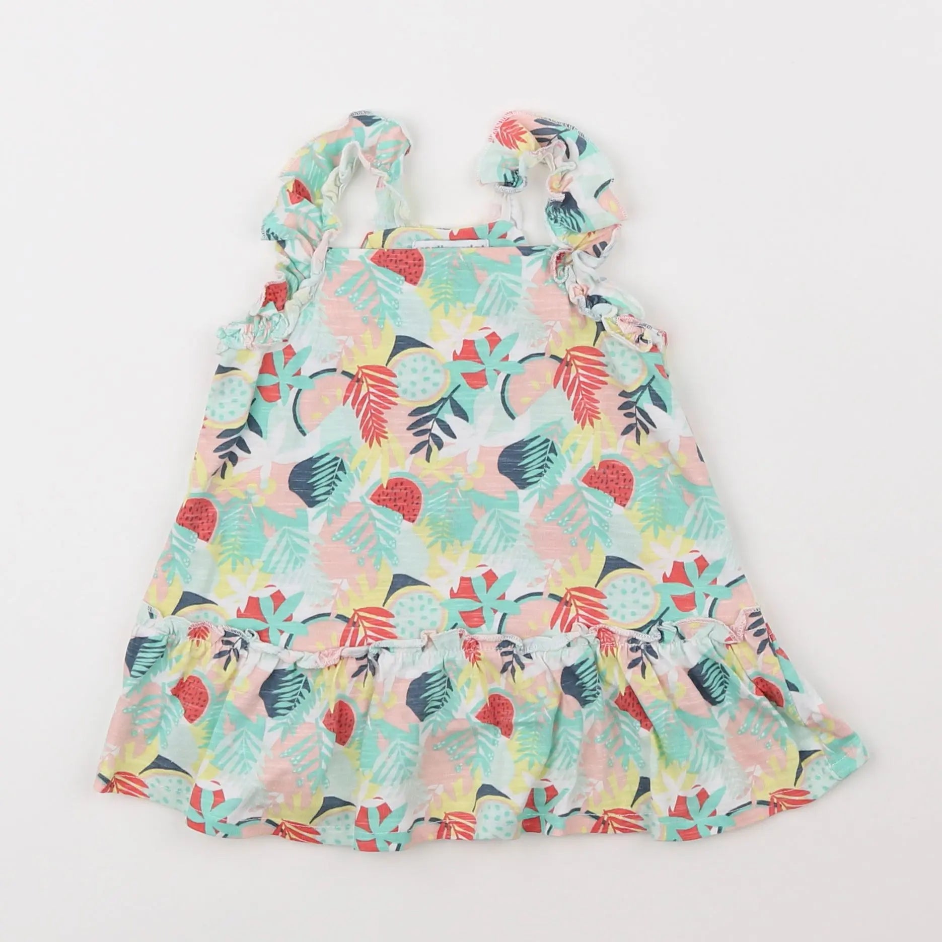 Vertbaudet - robe multicolore - 6 mois