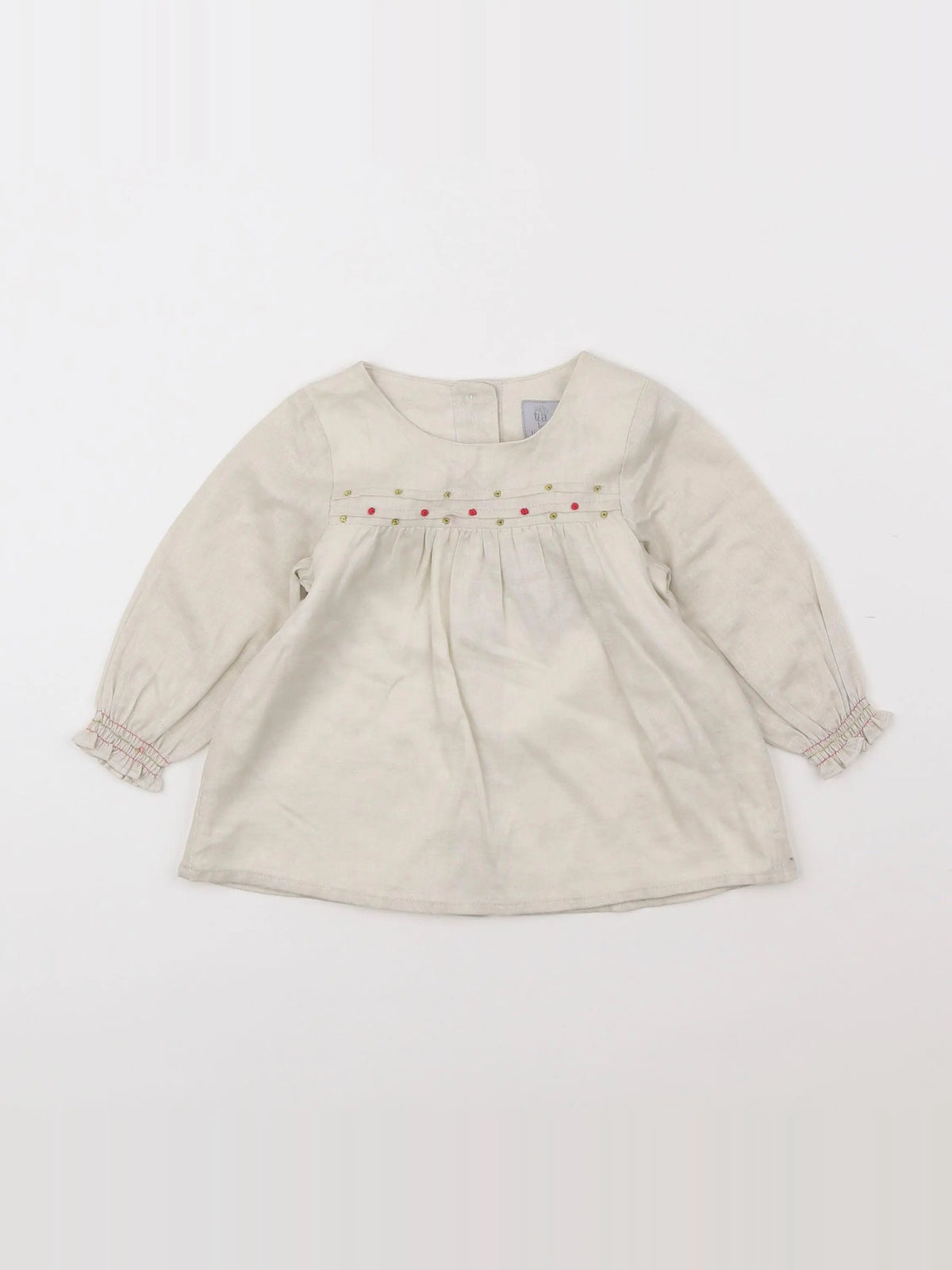 Tia Aina - robe beige - 3 mois