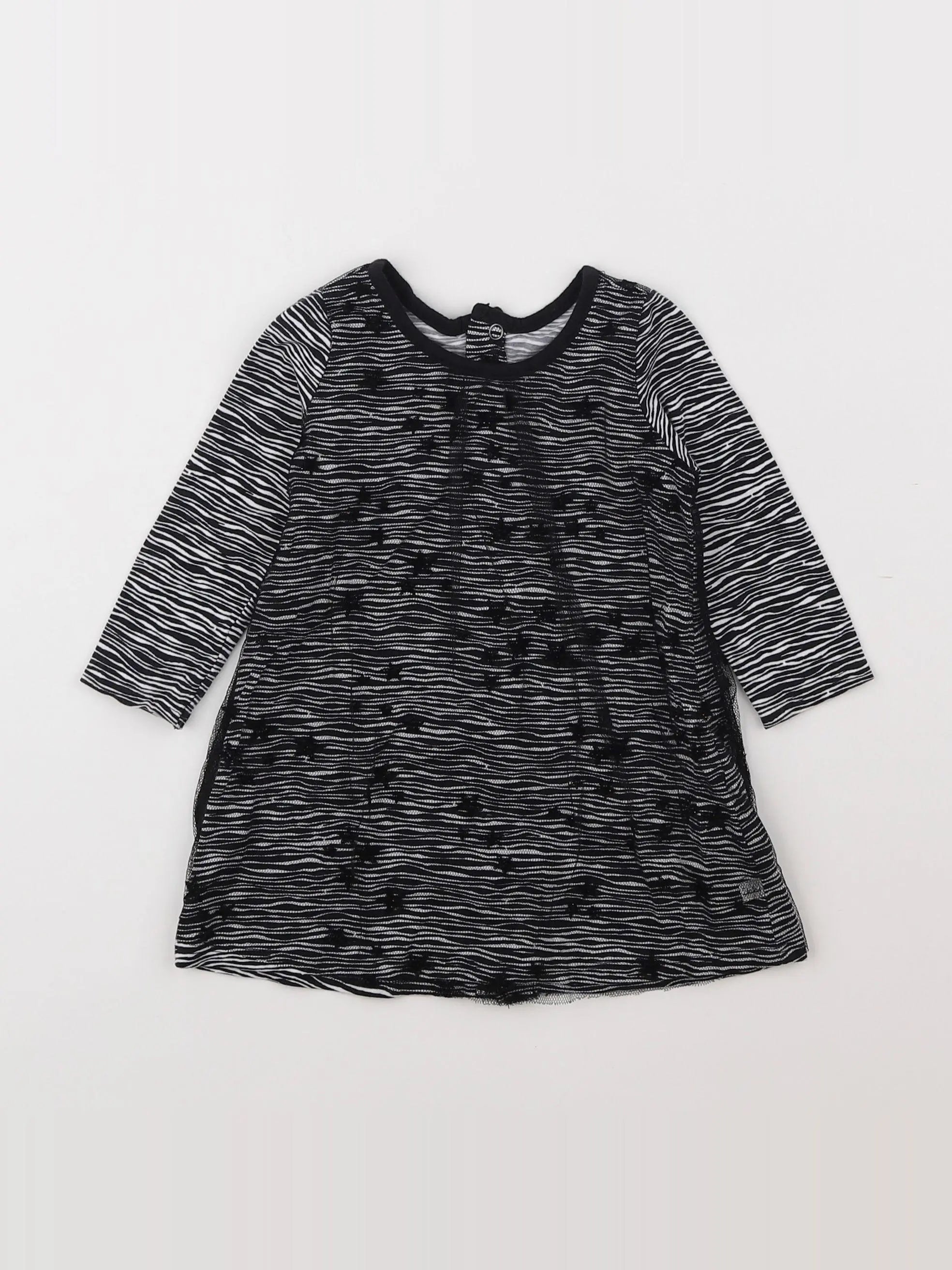 IKKS - robe noir - 6 mois