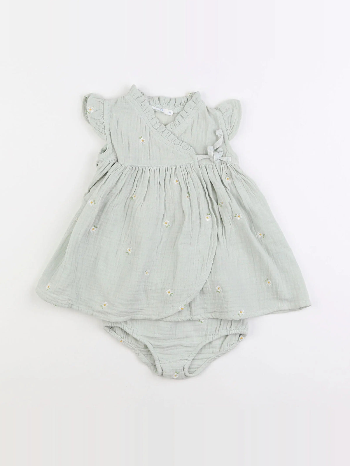 Boutchou - robe vert - 6 mois