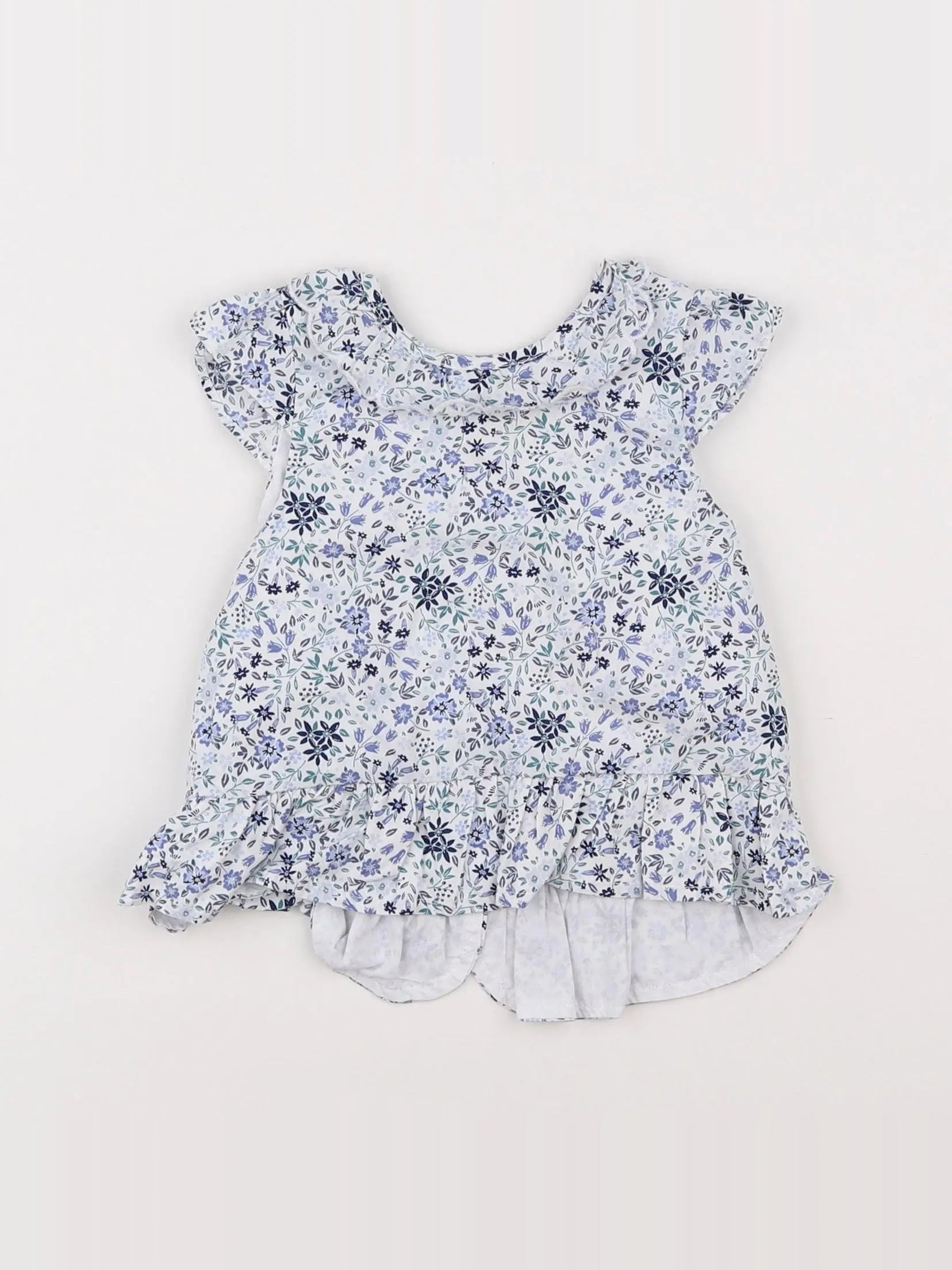 Vertbaudet - blouse bleu - 9 mois