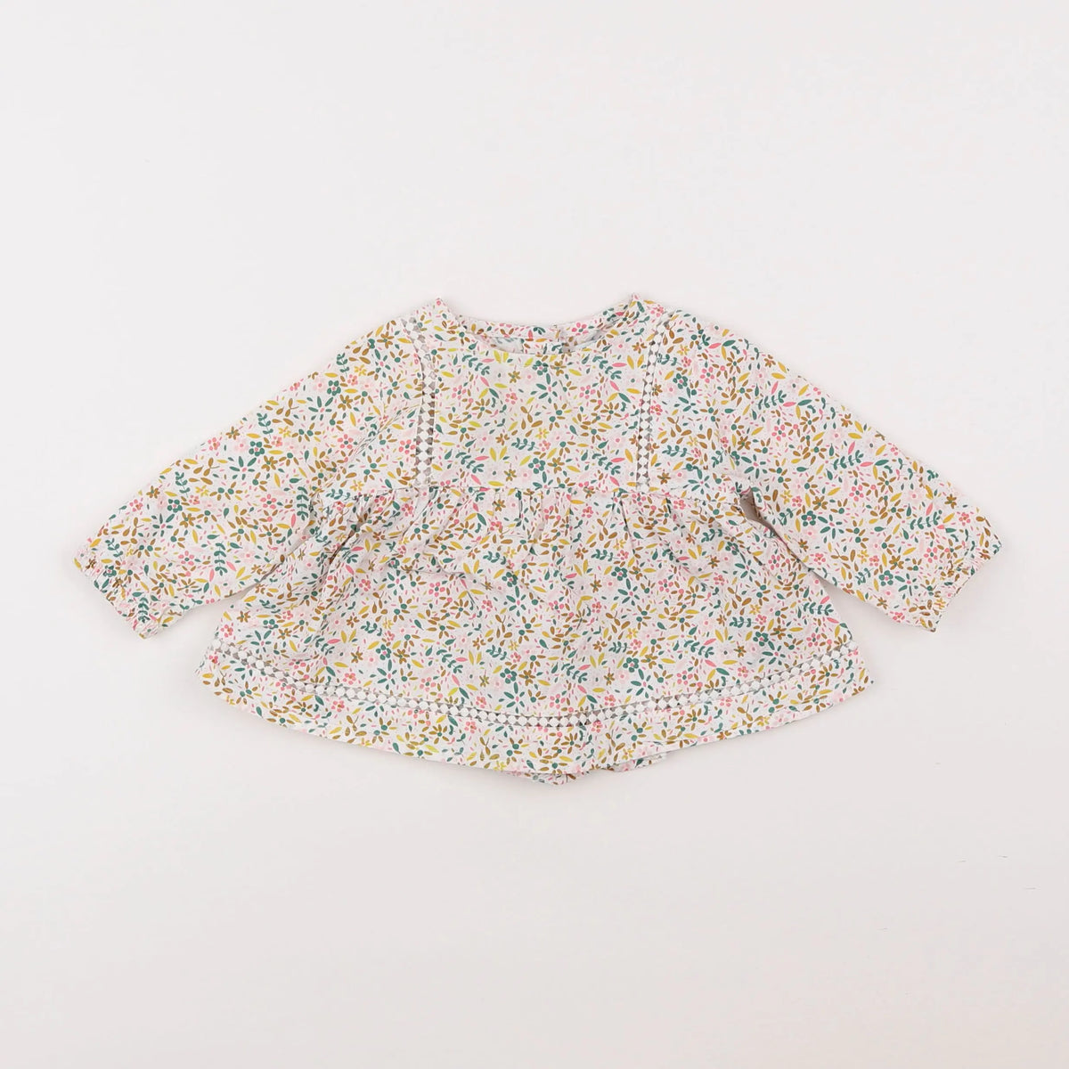 Vertbaudet - blouse multicolore - 6 mois