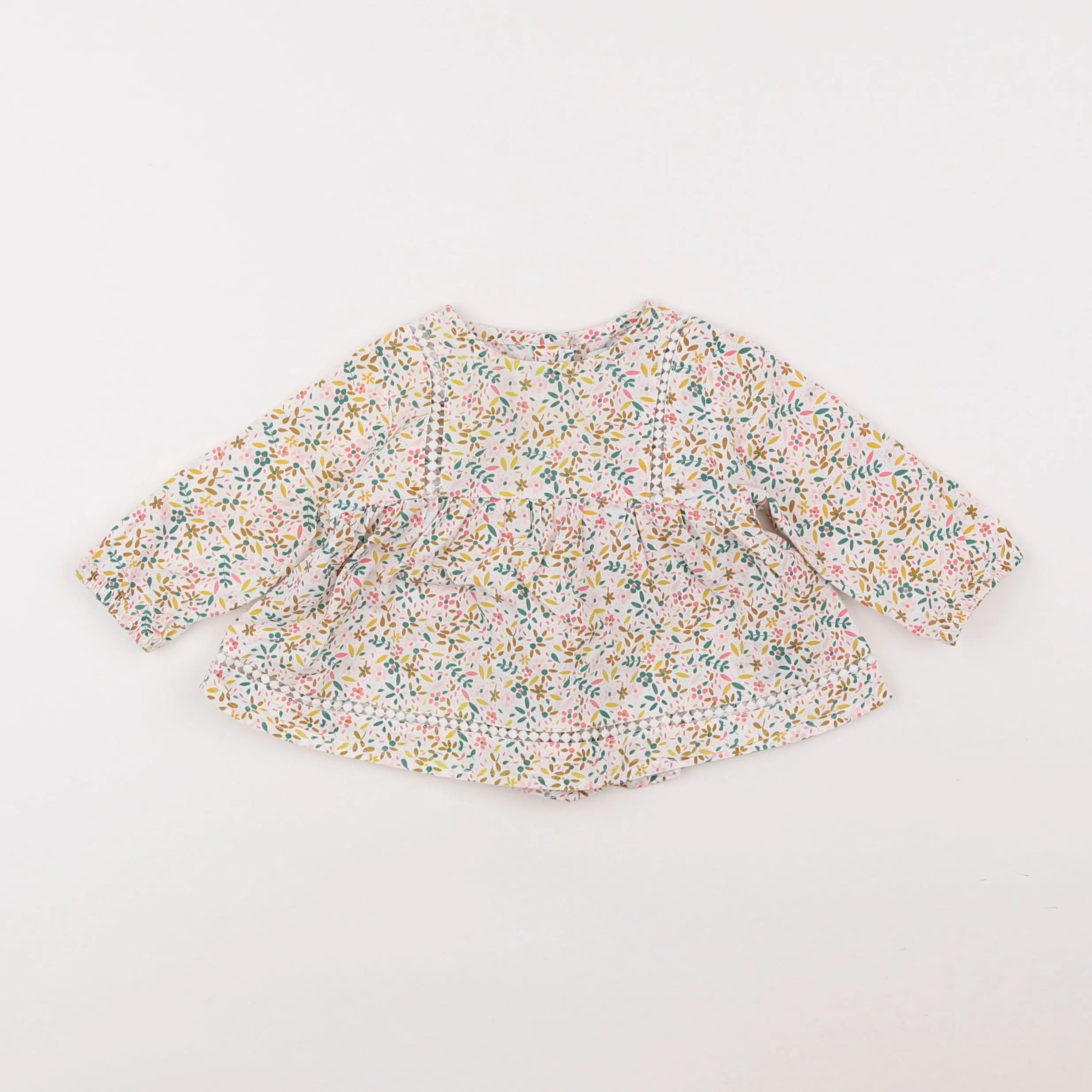 Vertbaudet - blouse multicolore - 6 mois