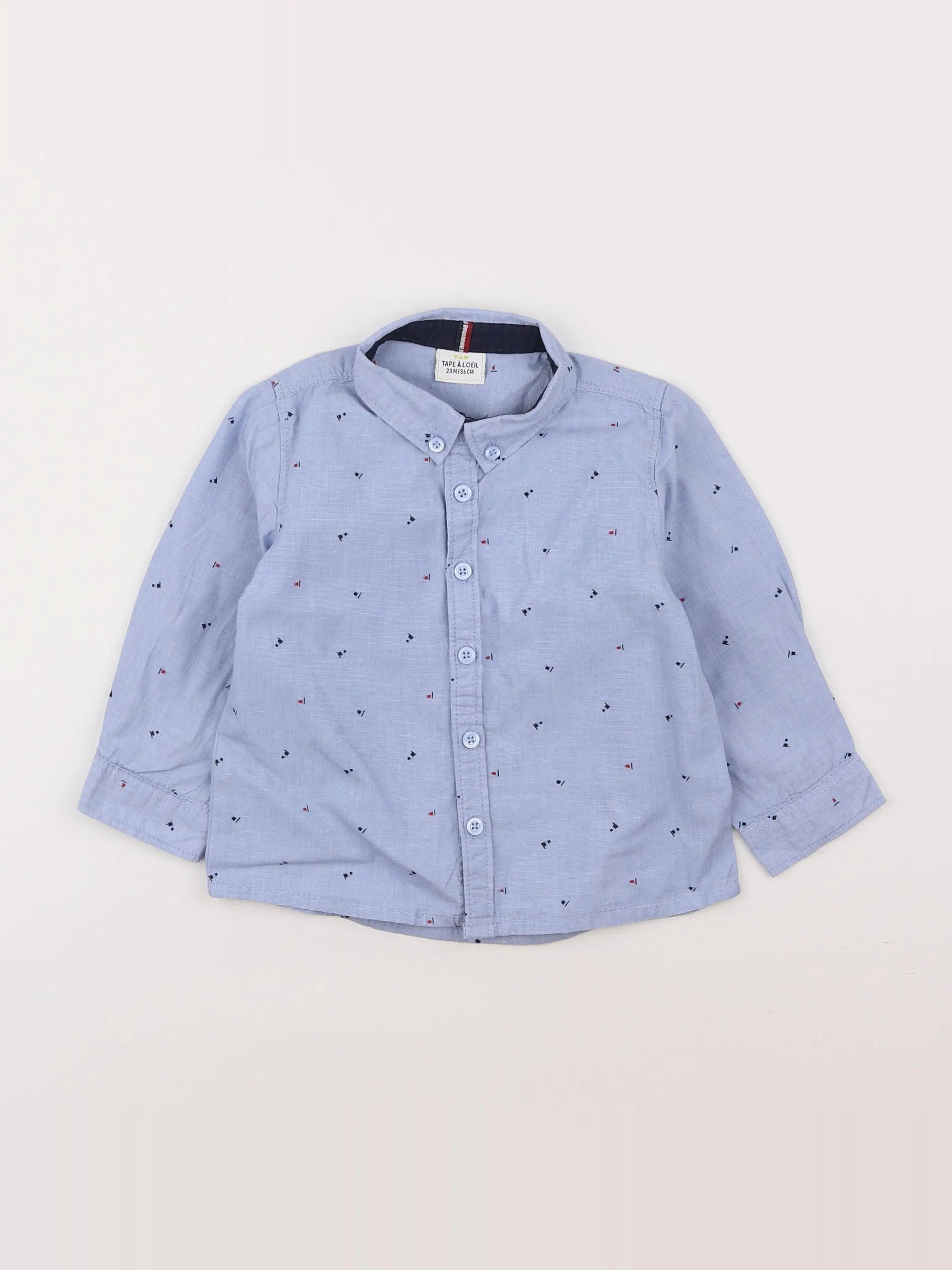 Tape à l'oeil - chemise bleu - 2 ans
