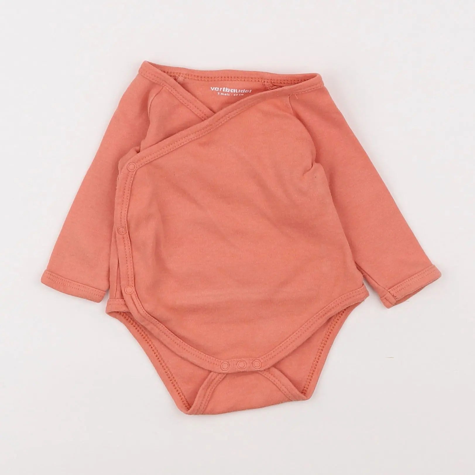 Vertbaudet - body orange - 3 mois