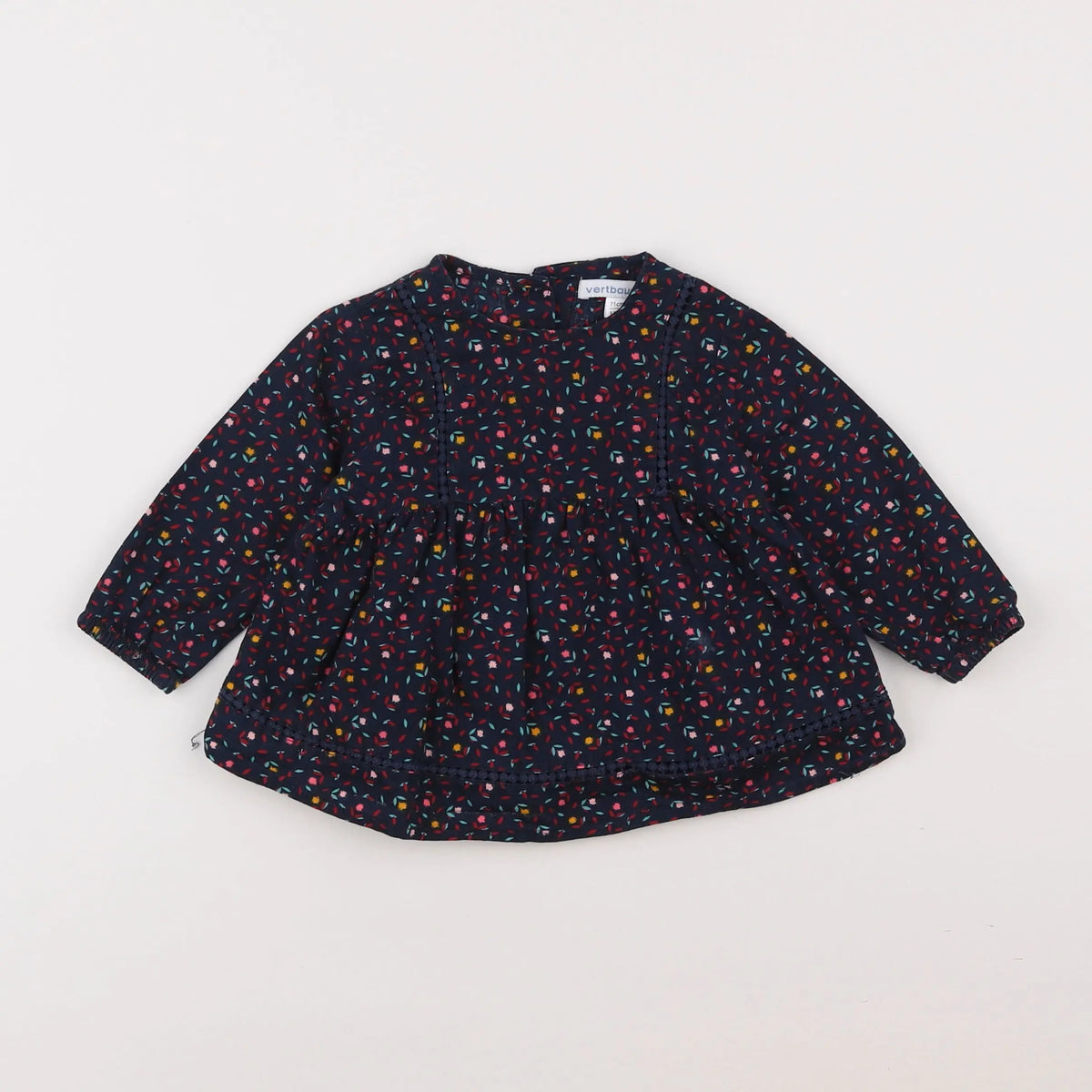 Vertbaudet - blouse multicolore - 9 mois