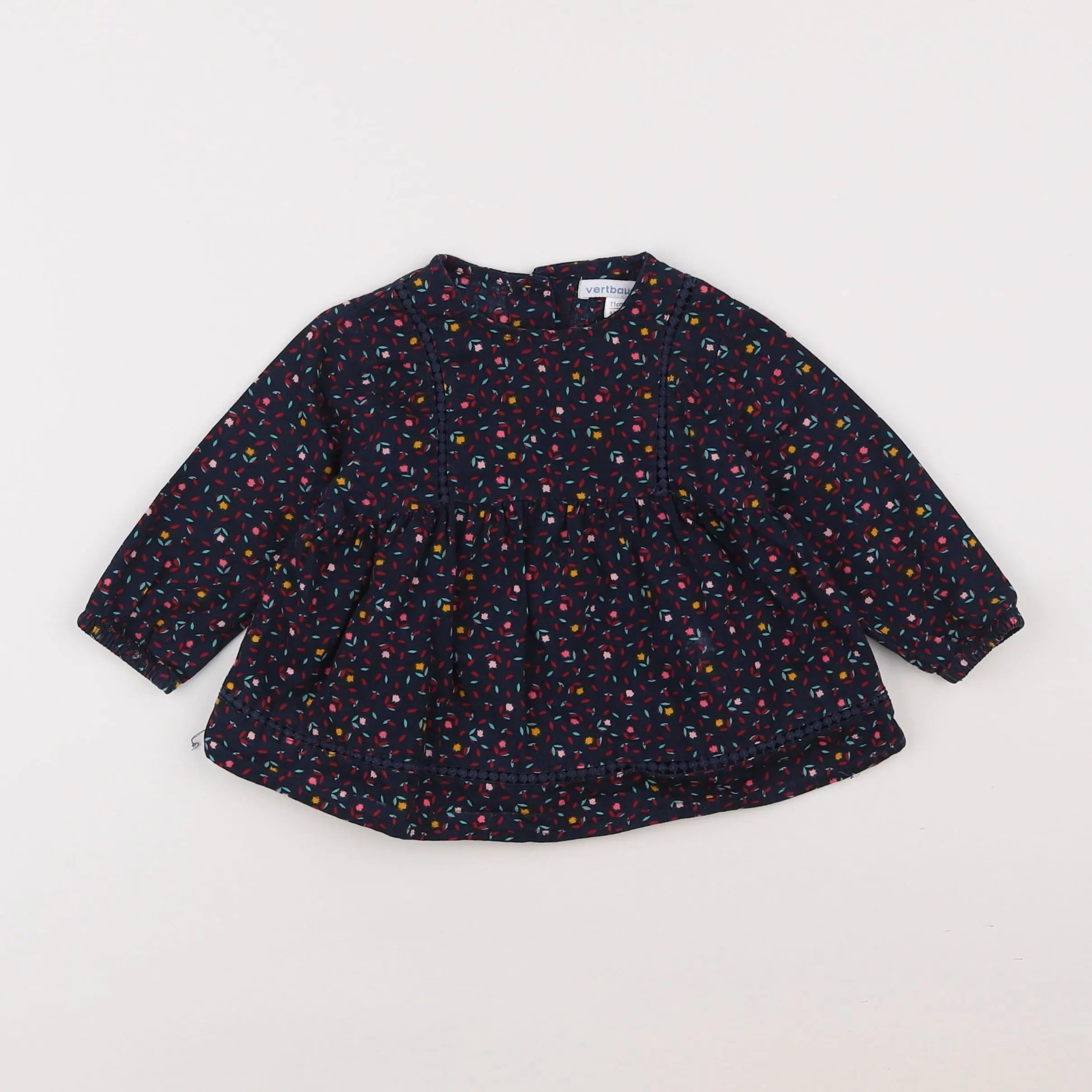 Vertbaudet - blouse multicolore - 9 mois