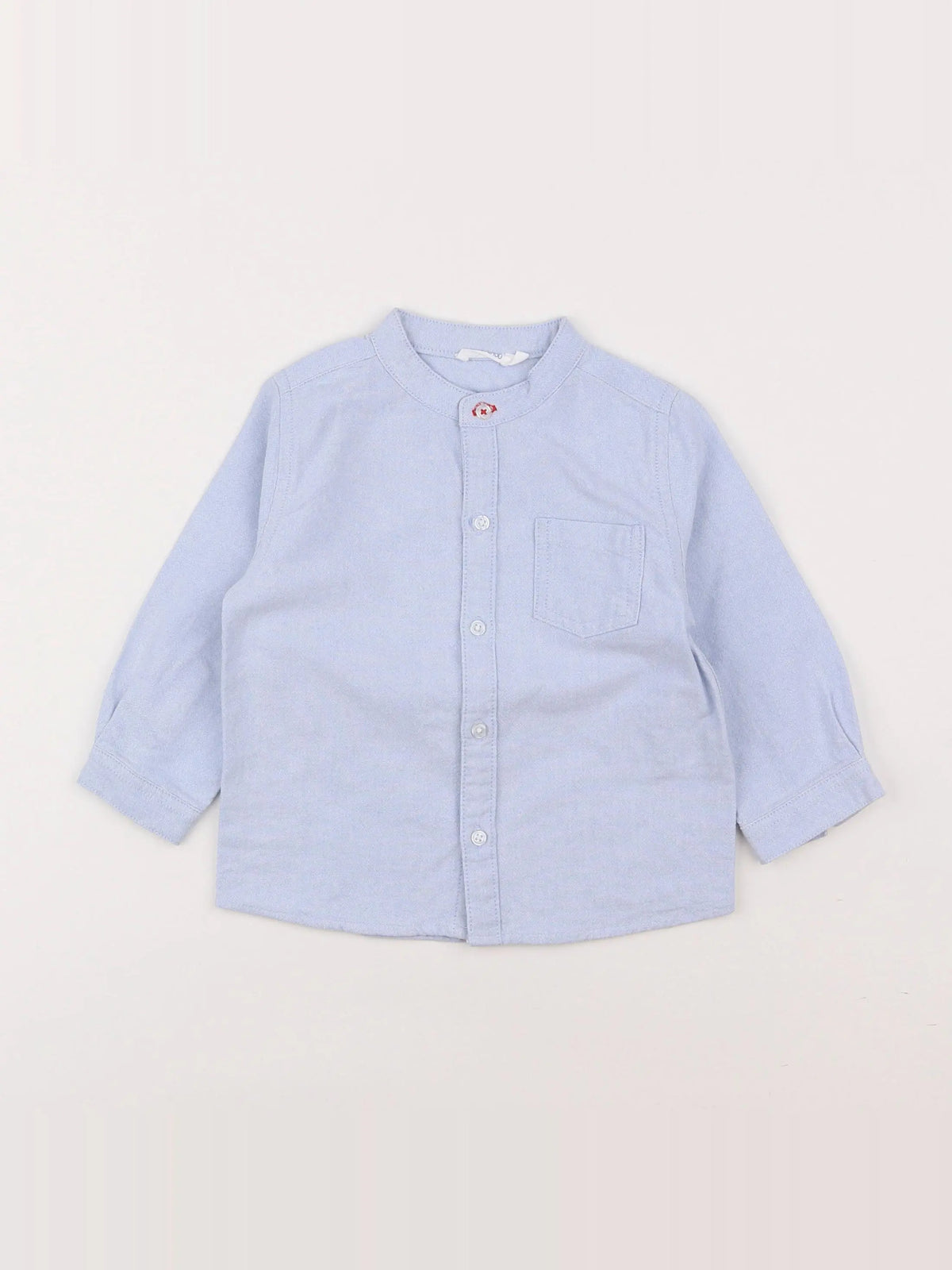 Boutchou - chemise bleu - 18 mois