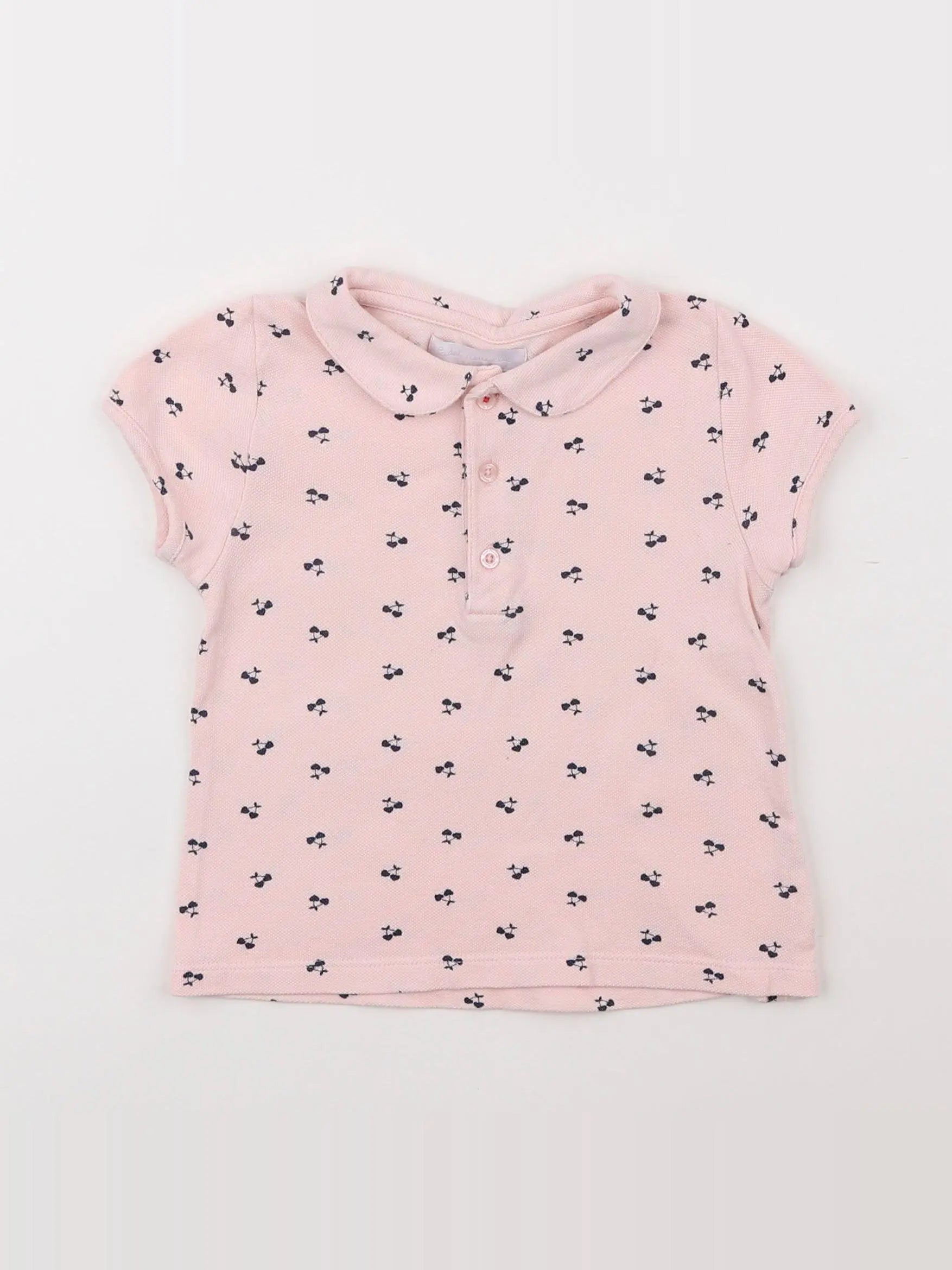 Cadet Rousselle - tee-shirt rose - 12 mois