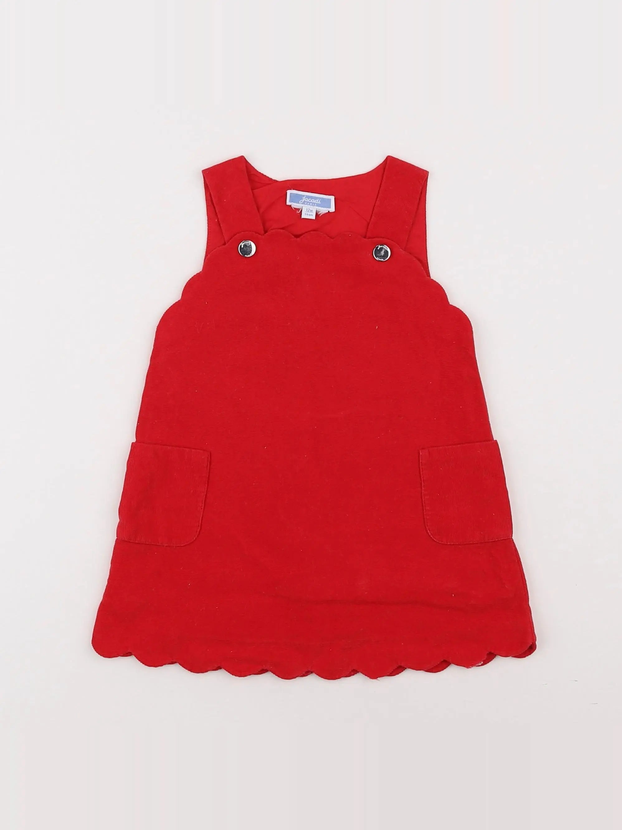 Jacadi - robe rouge - 12 mois