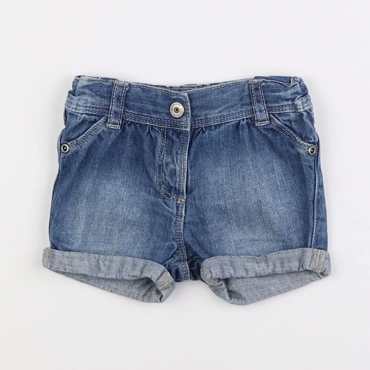 Vertbaudet - short bleu - 6 mois