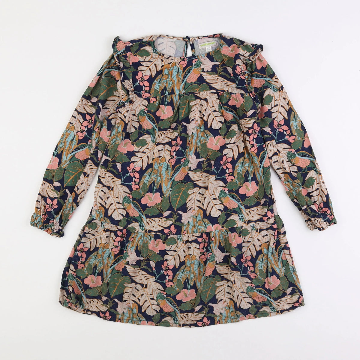 Vertbaudet - robe multicolore - 8 ans