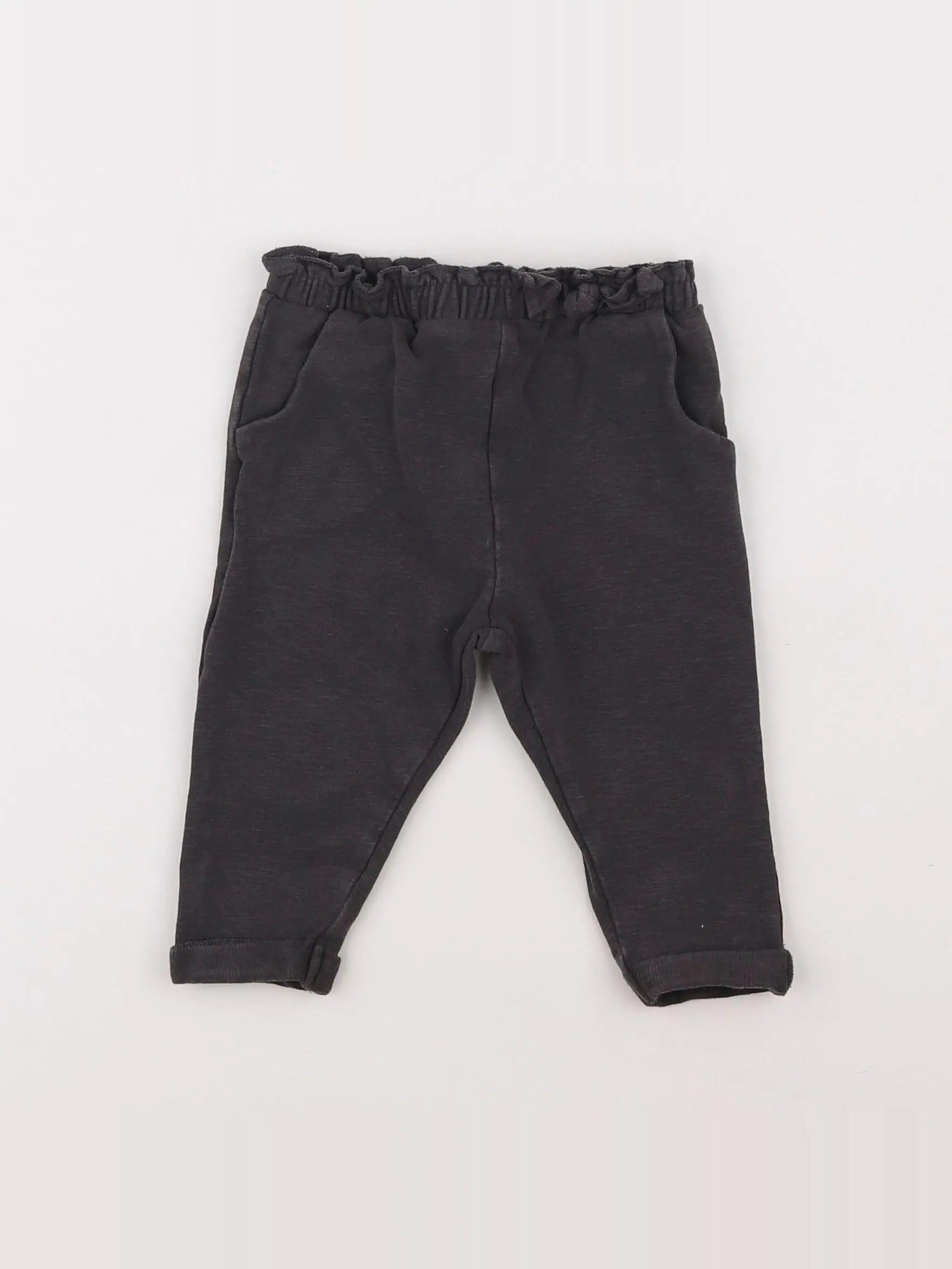 Zara - pantalon gris - 6/9 mois