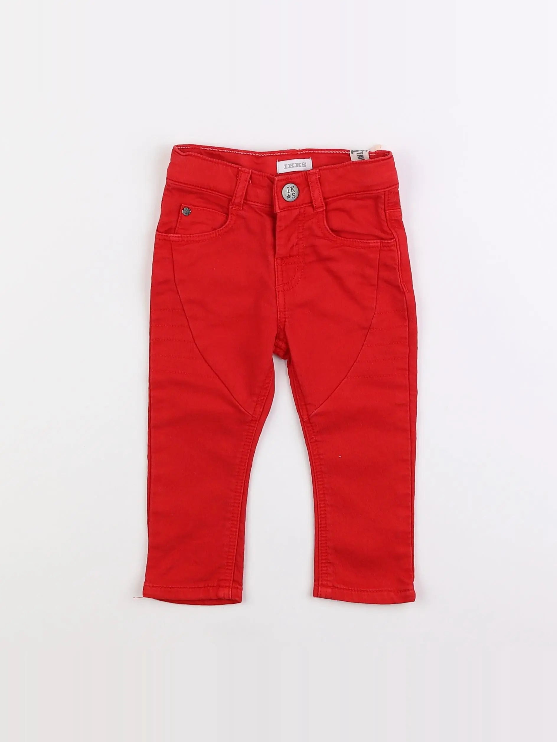 IKKS - pantalon rouge - 6 mois