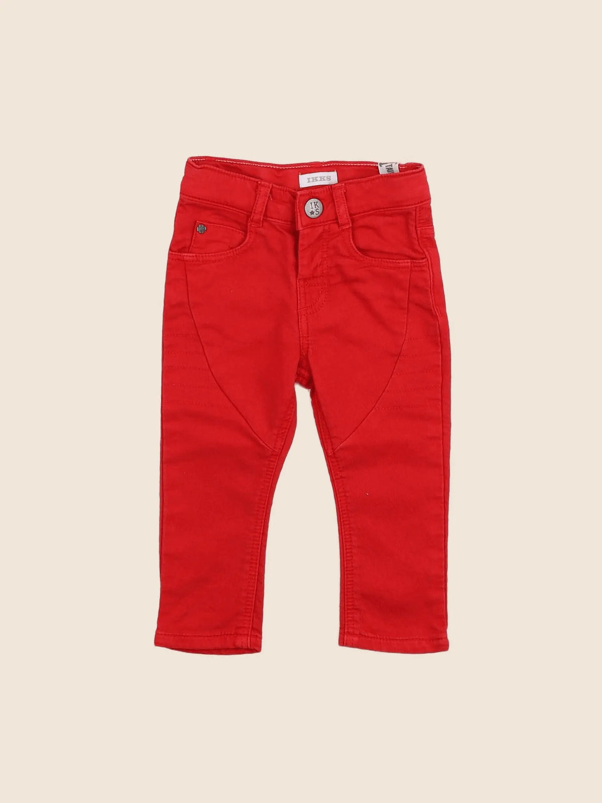 IKKS - pantalon rouge - 6 mois