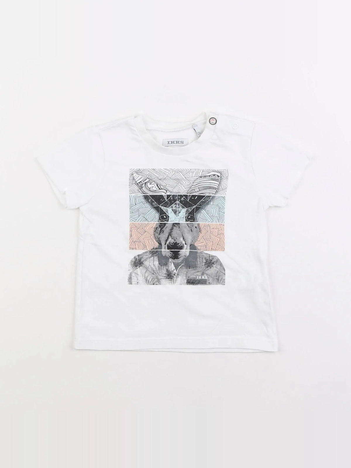 IKKS - tee-shirt blanc - 12 mois