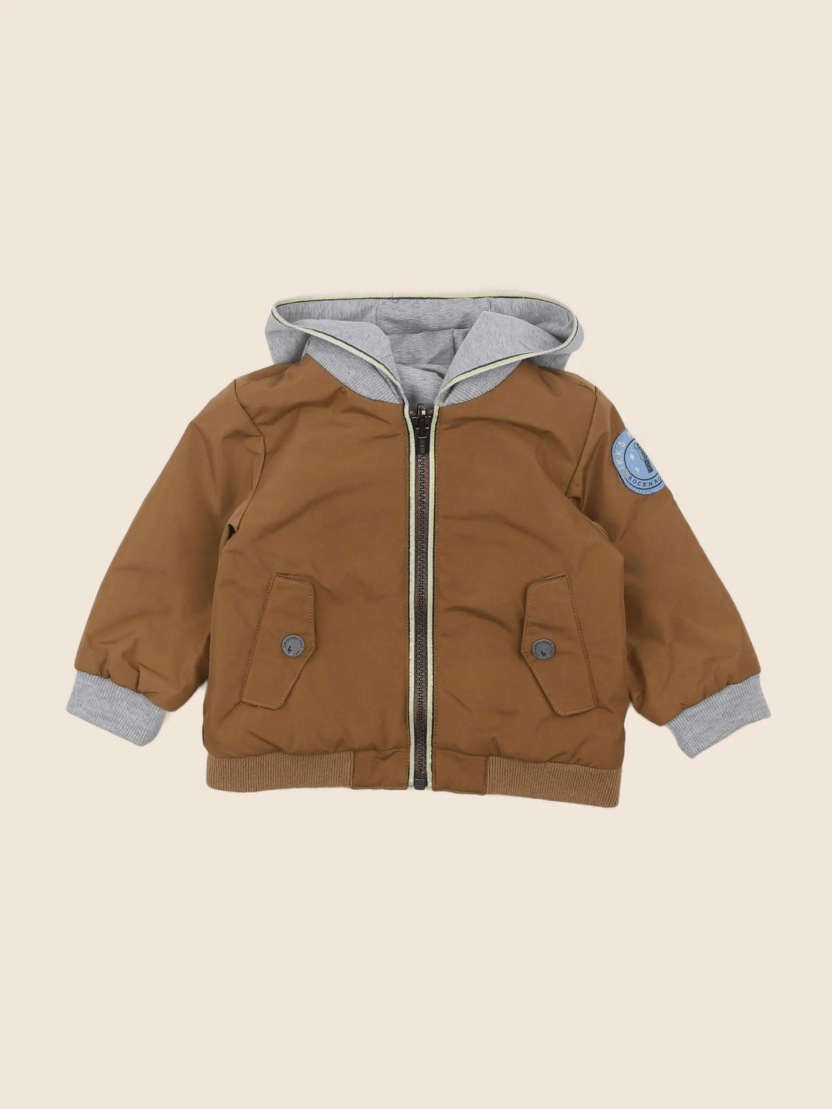 IKKS - veste marron, gris - 6 mois