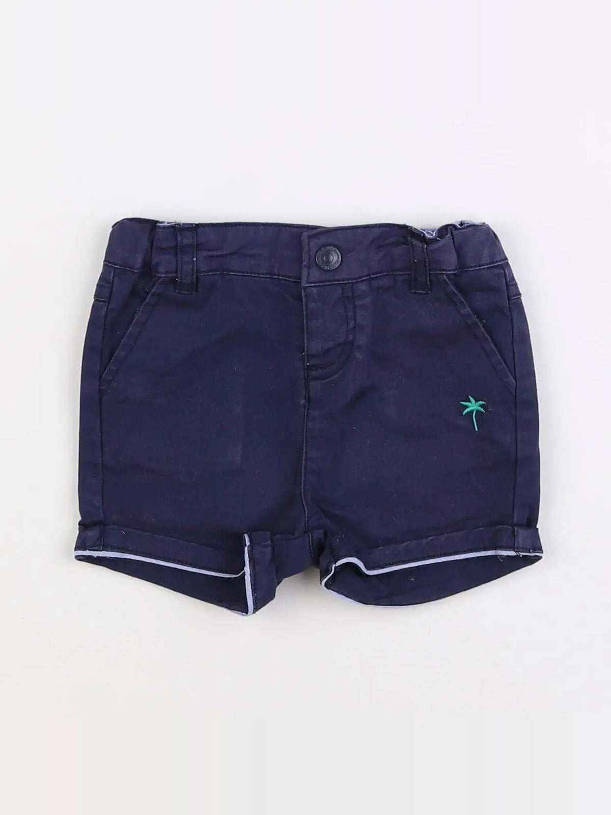 Cadet Rousselle - short bleu - 6 mois