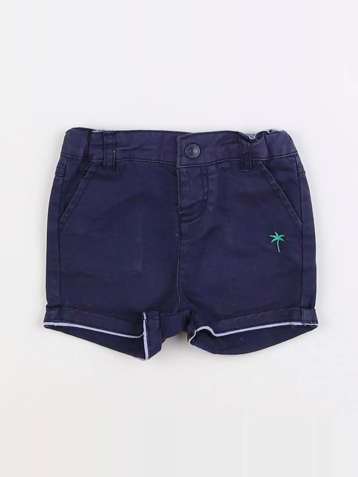 Cadet Rousselle - short bleu - 6 mois