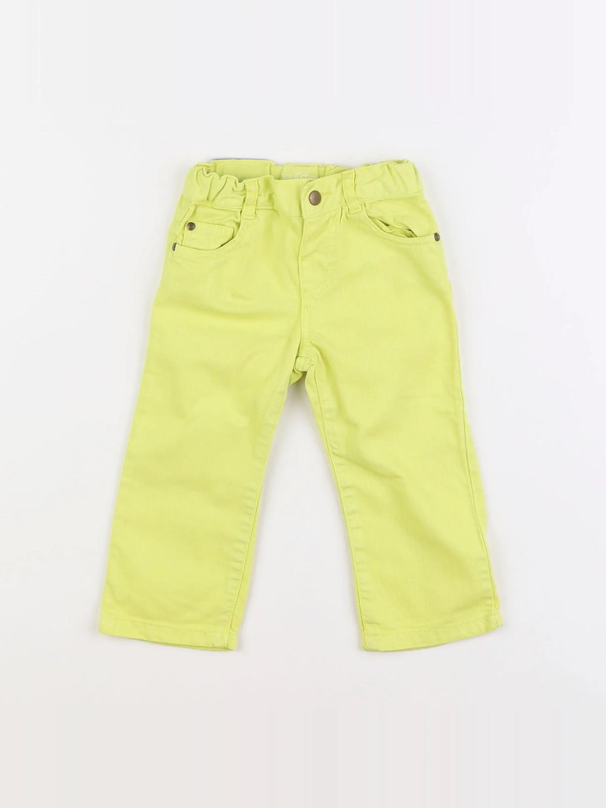 Boutchou - pantalon jaune - 12 mois