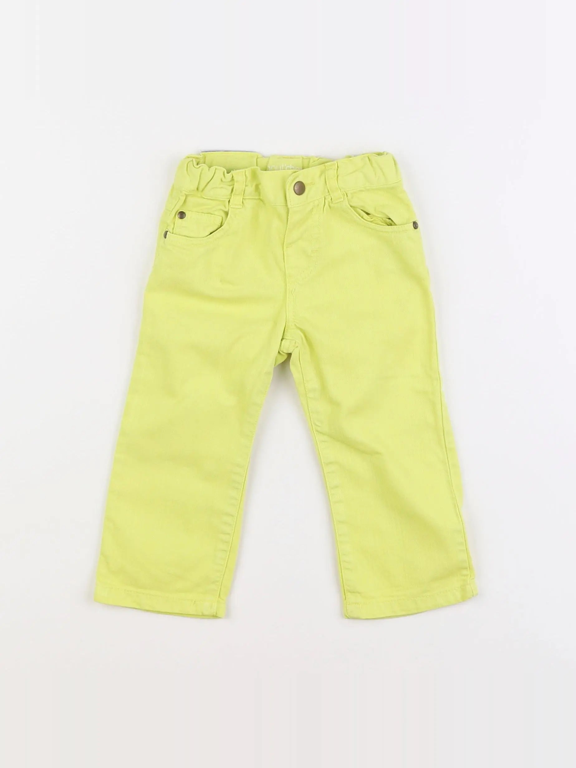 Boutchou - pantalon jaune - 12 mois