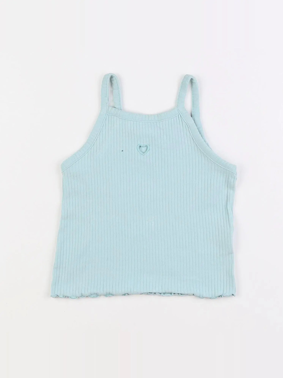 H&M - débardeur bleu - 3 mois
