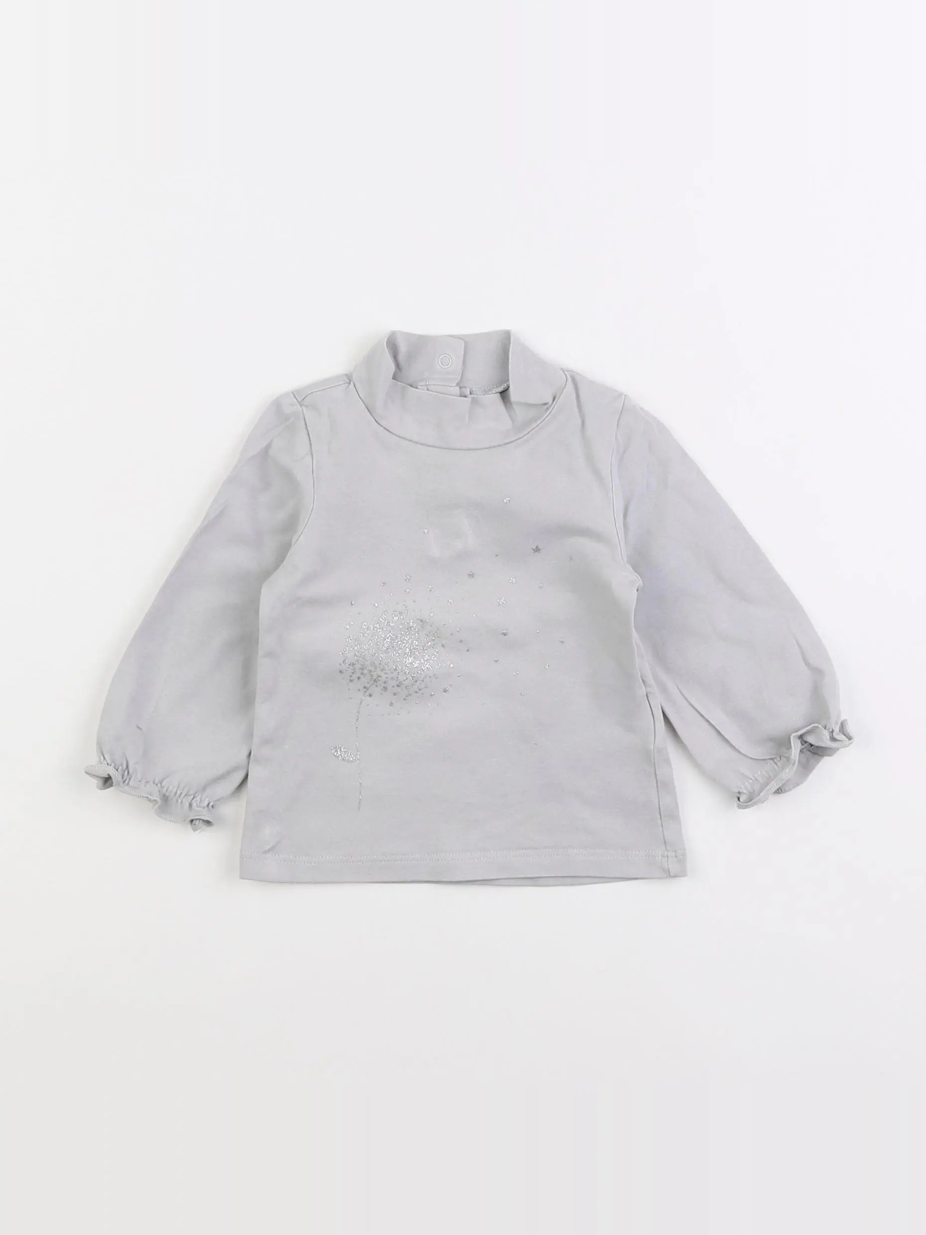 Vertbaudet - sous-pull gris - 6 mois