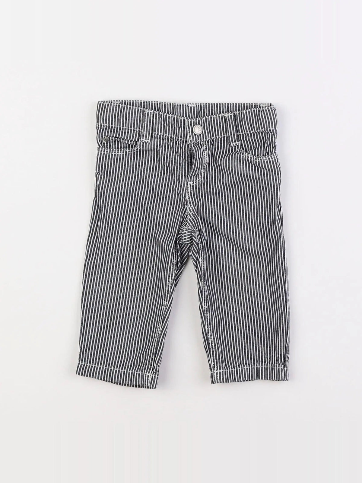 Petit Bateau - pantalon gris - 6 mois