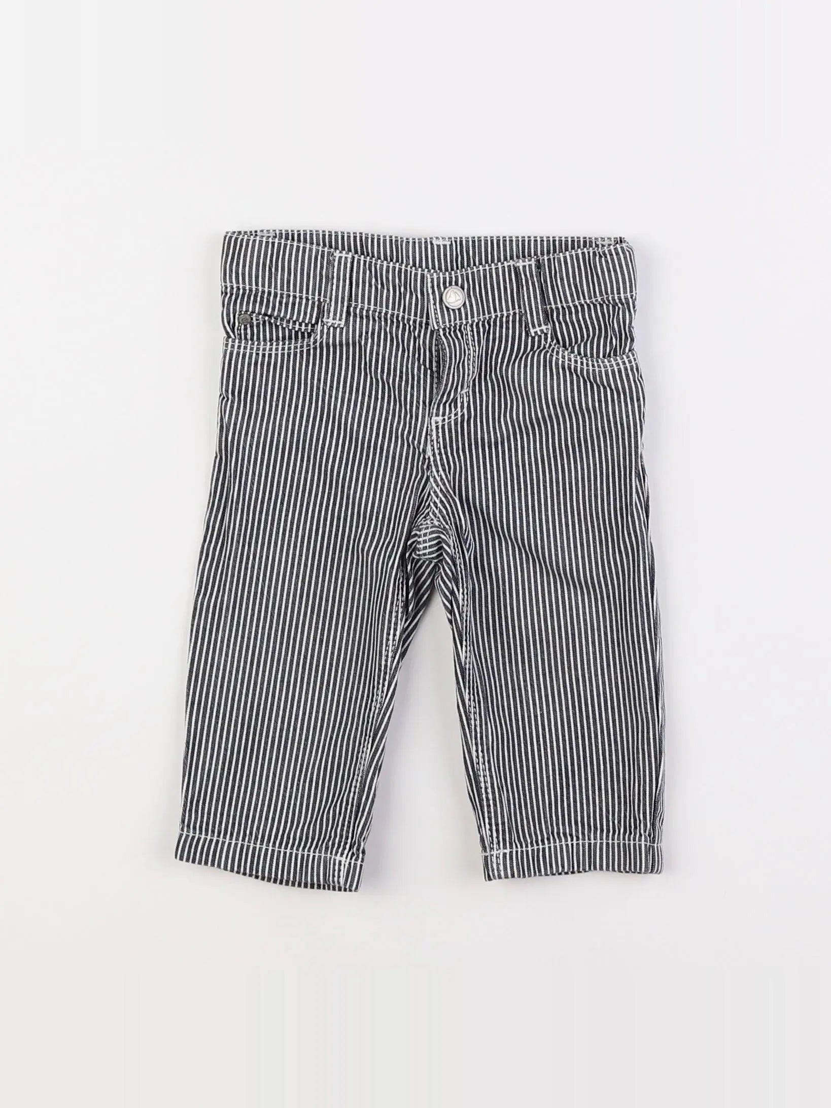 Petit Bateau - pantalon gris - 6 mois
