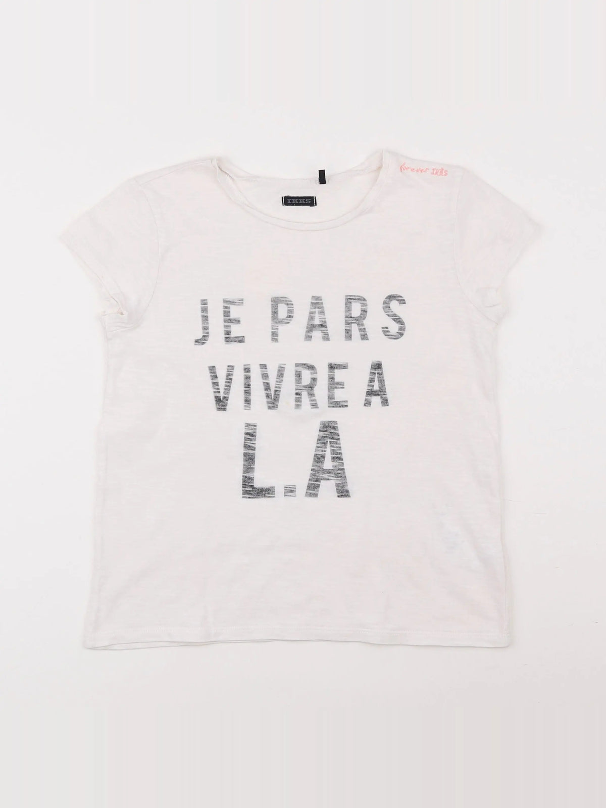 IKKS - tee-shirt blanc - 10 ans