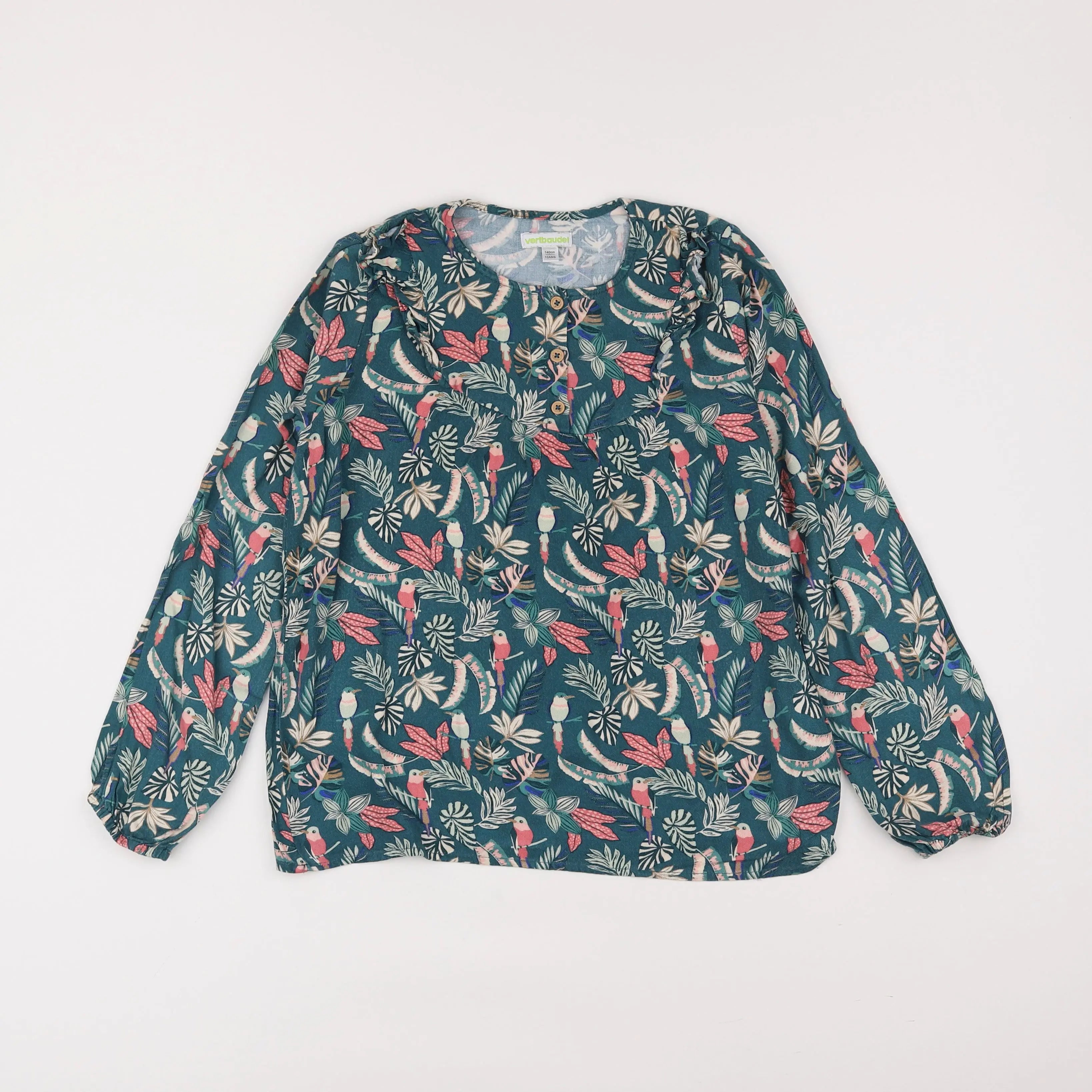 Vertbaudet - blouse multicolore - 10 ans