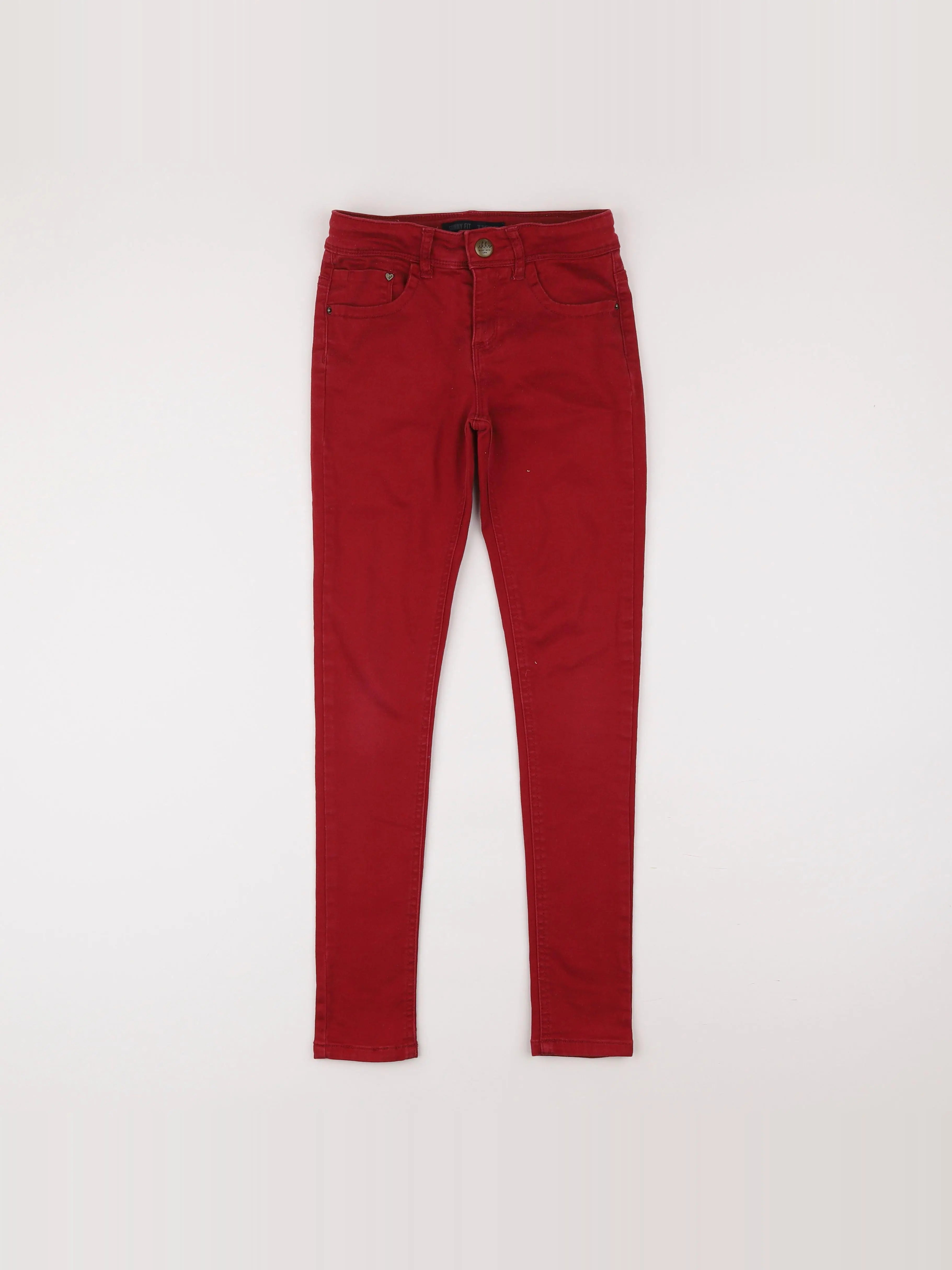 IKKS - jean rouge - 10 ans