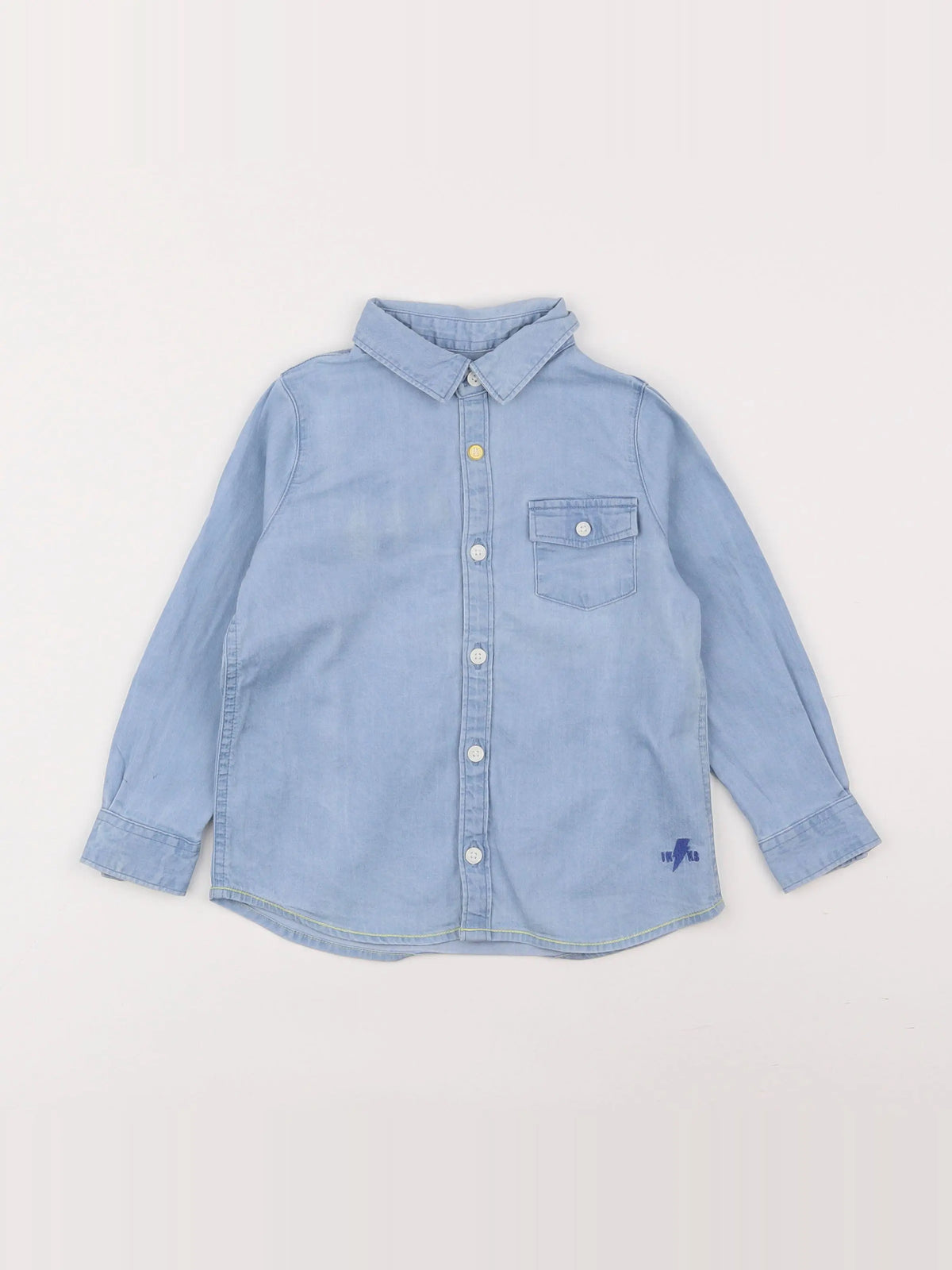 IKKS - chemise imprimé au dos bleu - 2 ans