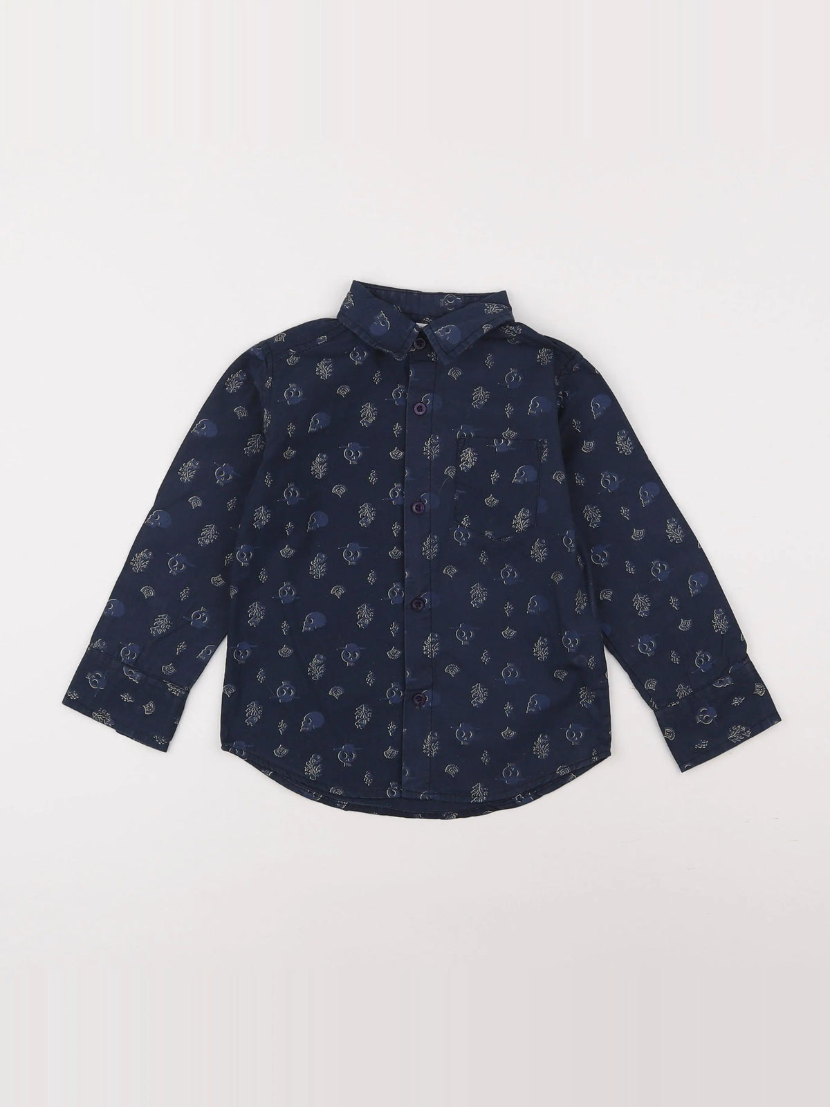 Vertbaudet - chemise bleu - 4 ans