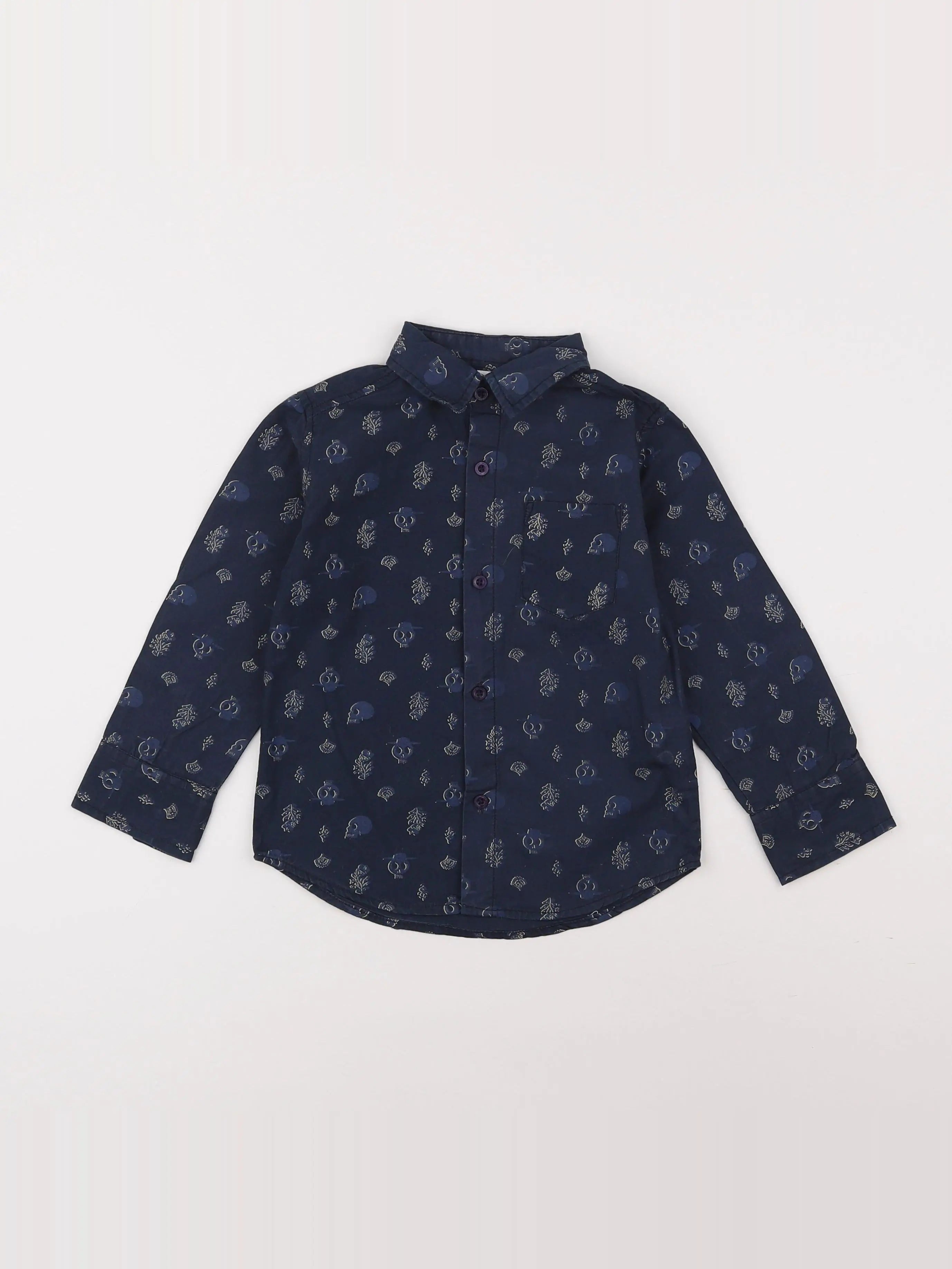 Vertbaudet - chemise bleu - 4 ans