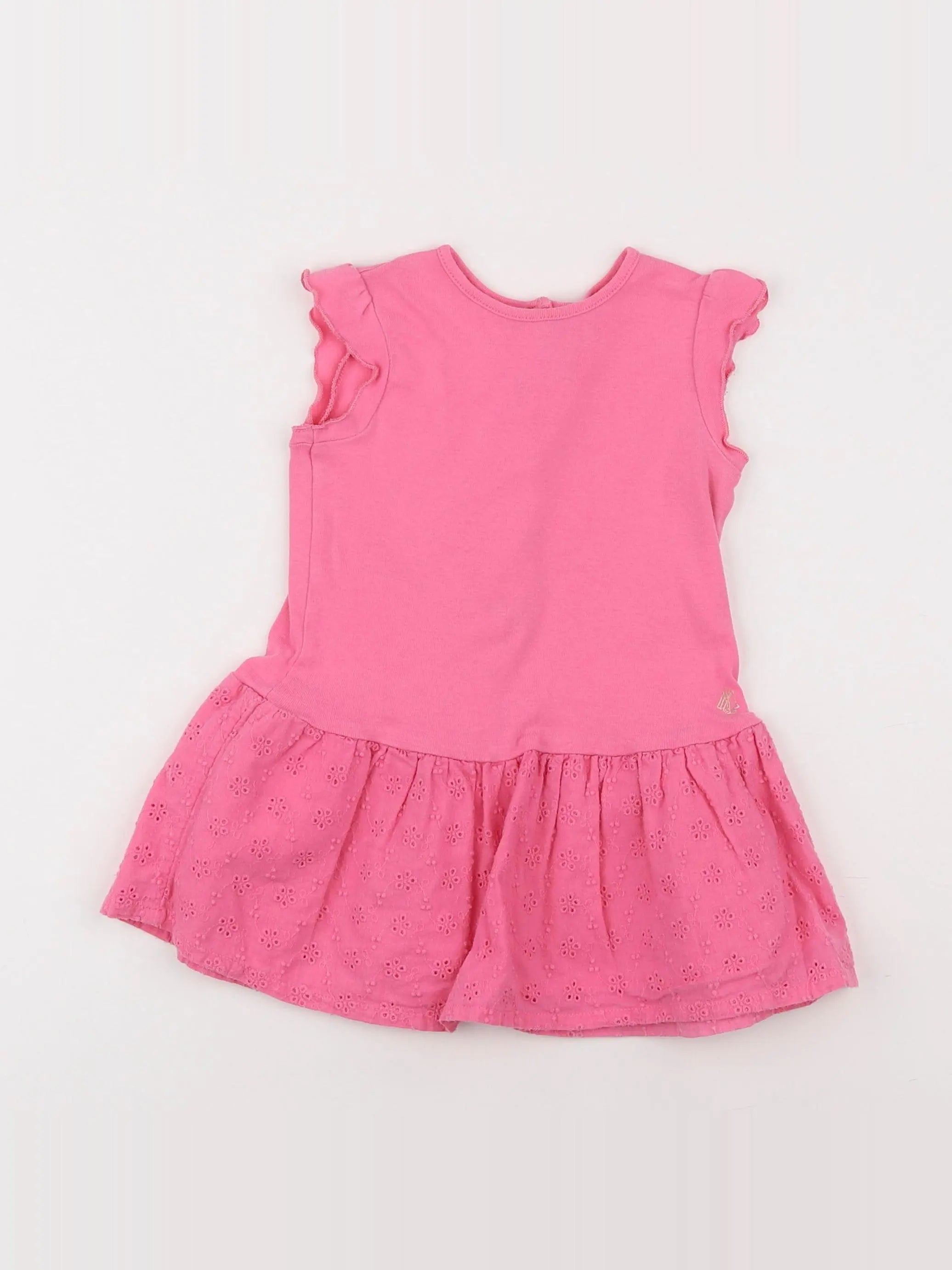 Petit Bateau - robe rose - 18 mois