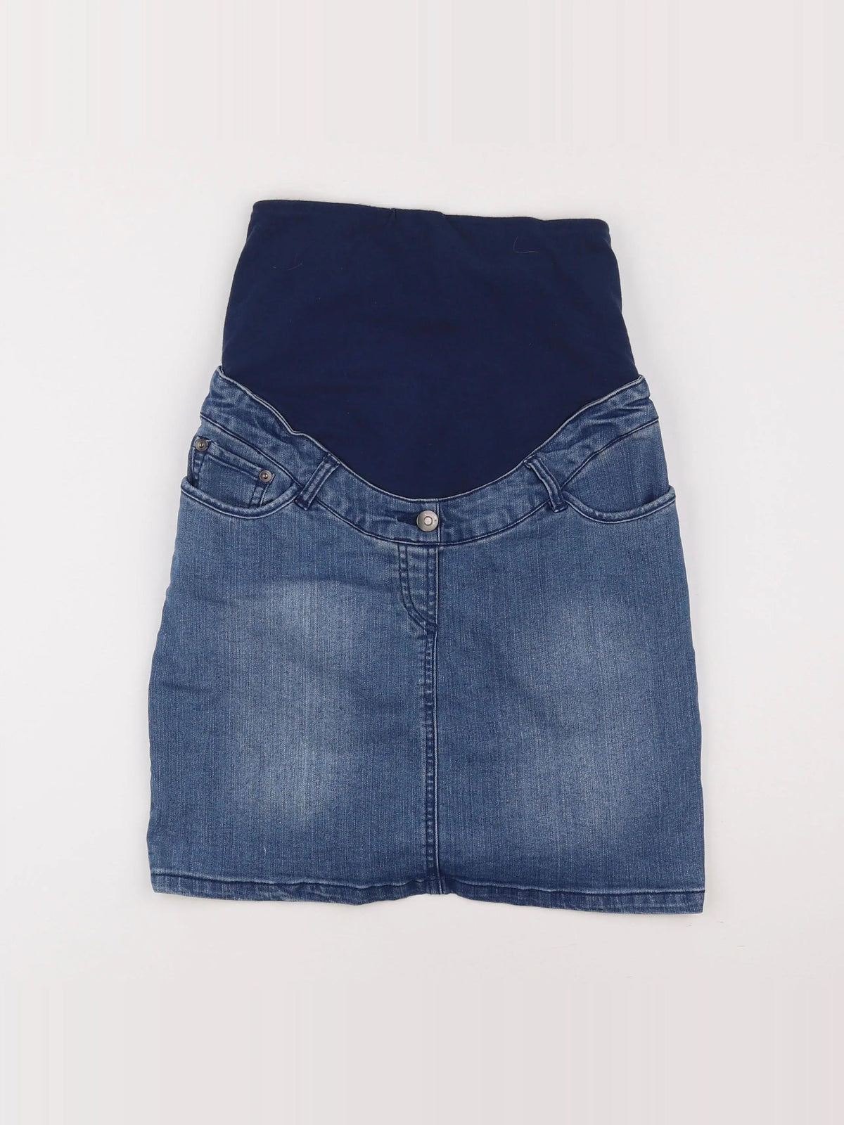 Vertbaudet - jupe grossesse bleu - 34