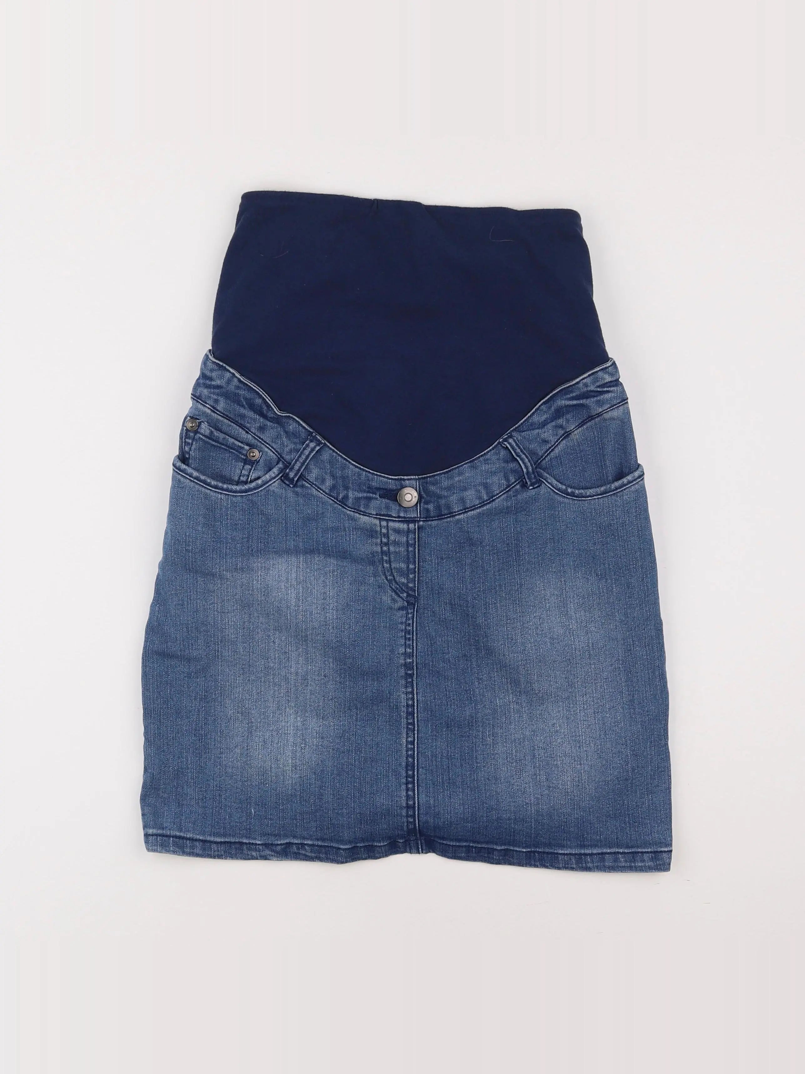 Vertbaudet - jupe grossesse bleu - 34