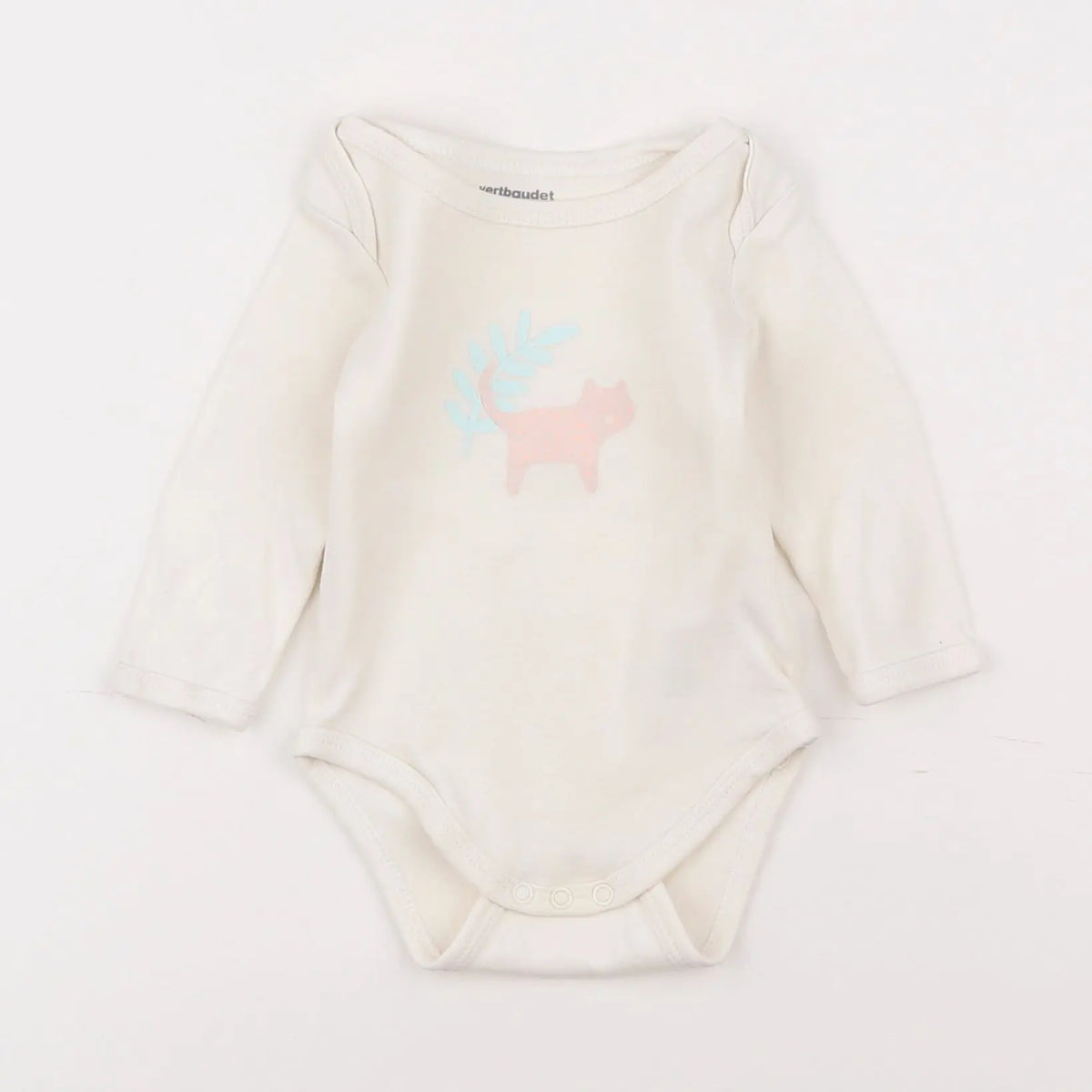 Vertbaudet - body beige - 3 mois