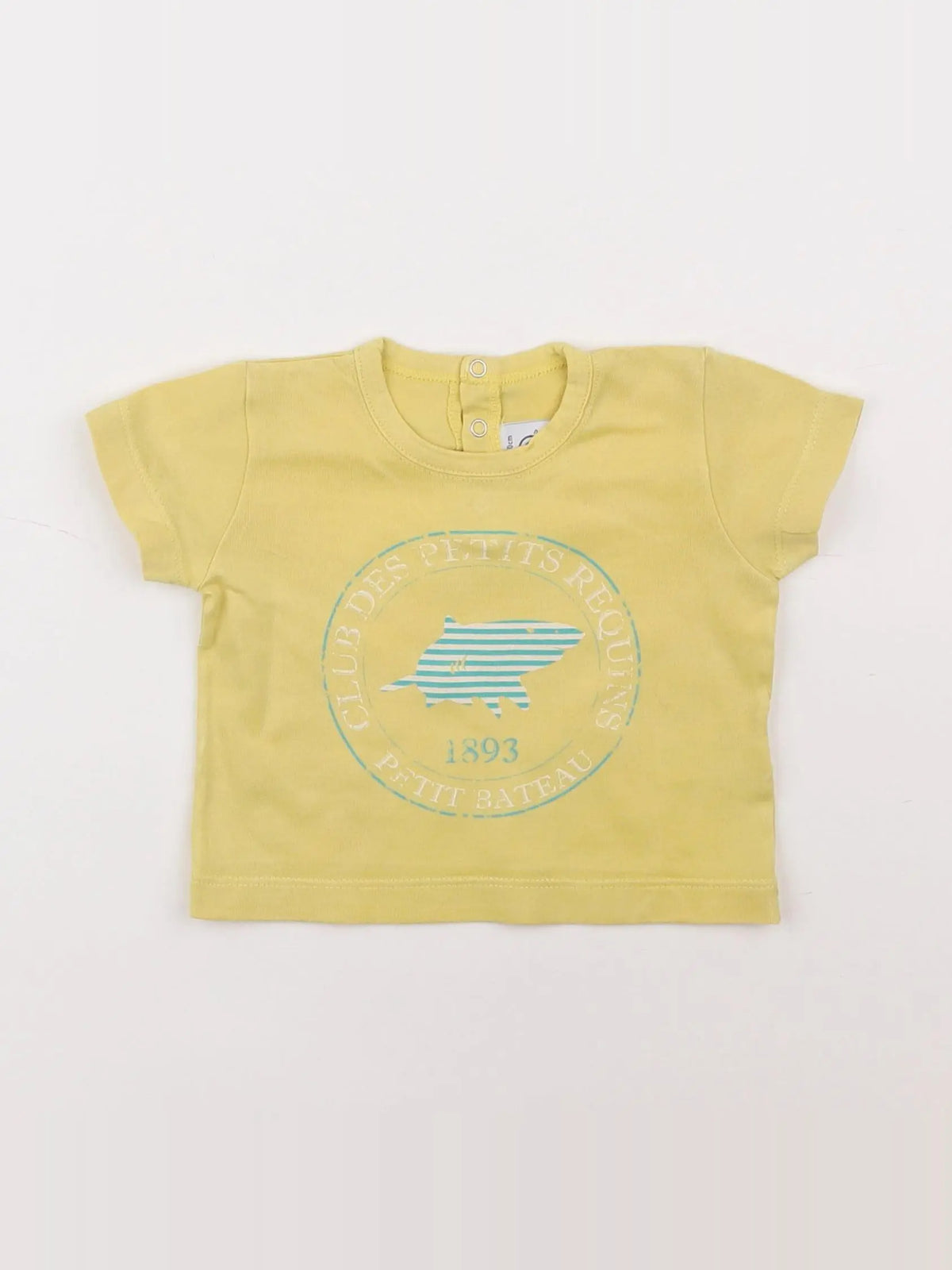 Petit Bateau - tee-shirt jaune - 3 mois
