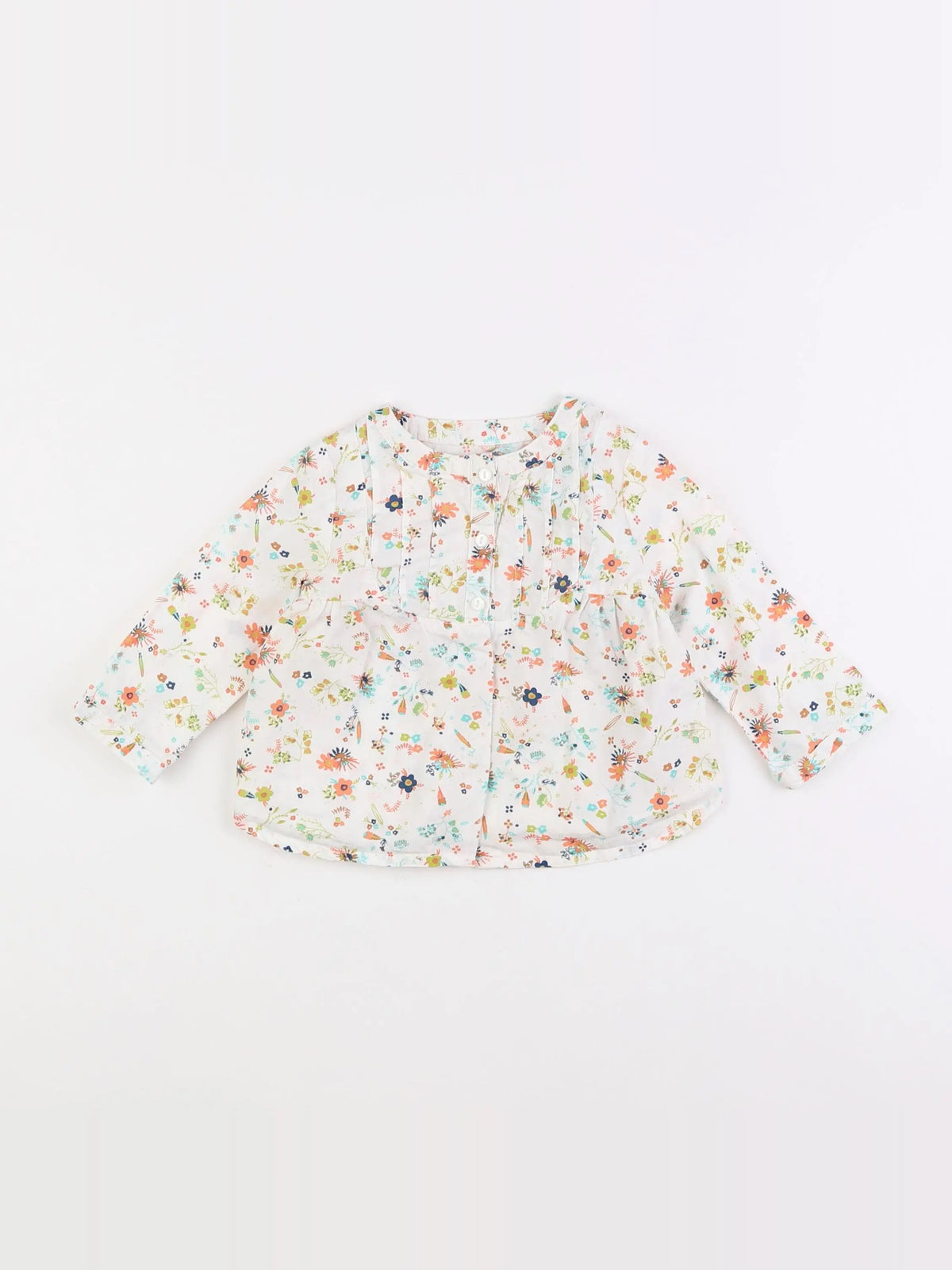 Vertbaudet - blouse multicolore - 9 mois