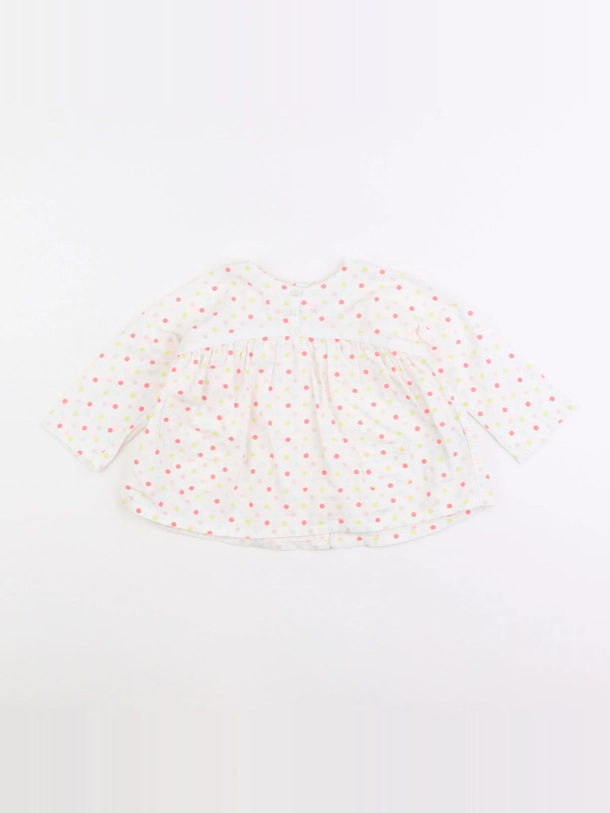 Vertbaudet - blouse blanc - 9 mois
