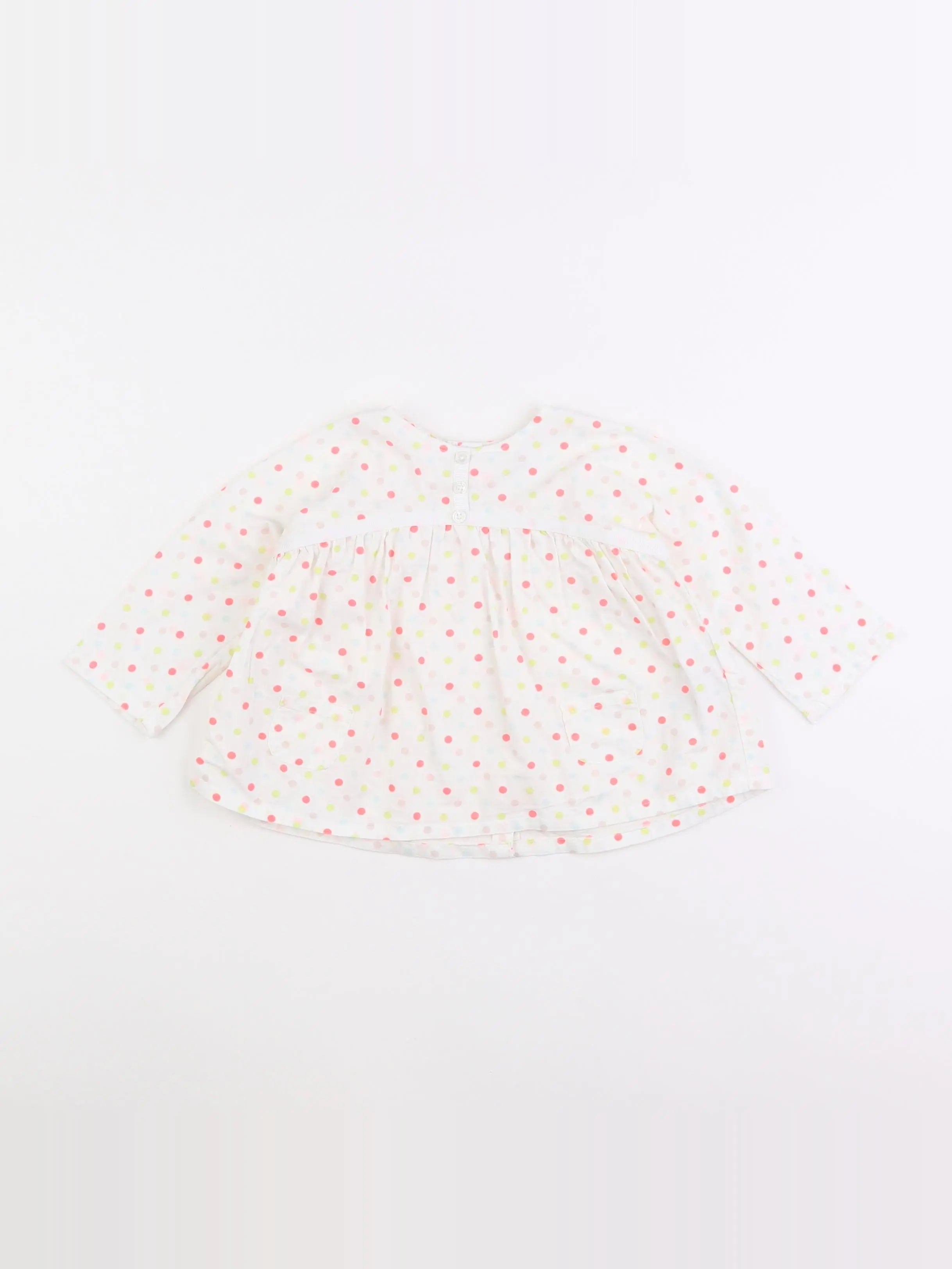 Vertbaudet - blouse blanc - 9 mois