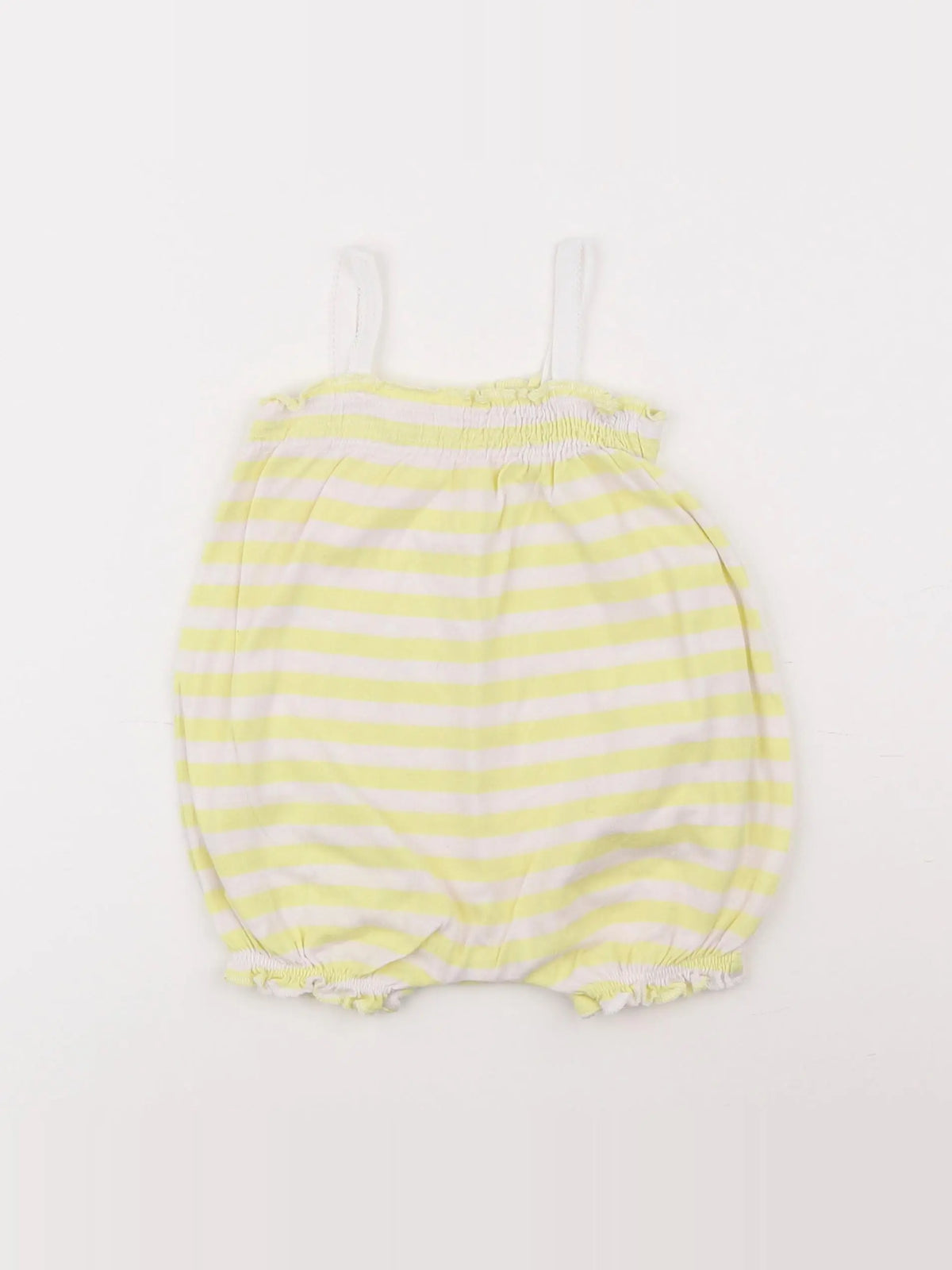 Petit Bateau - combinaison jaune - 6 mois