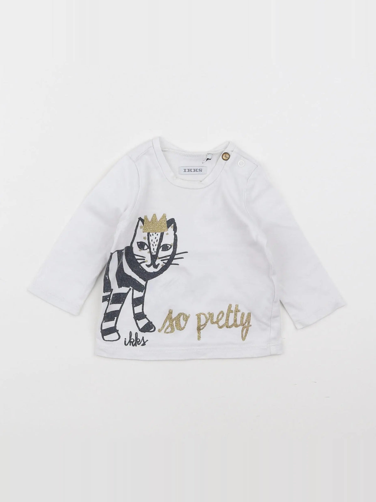 IKKS - tee-shirt blanc - 3 mois