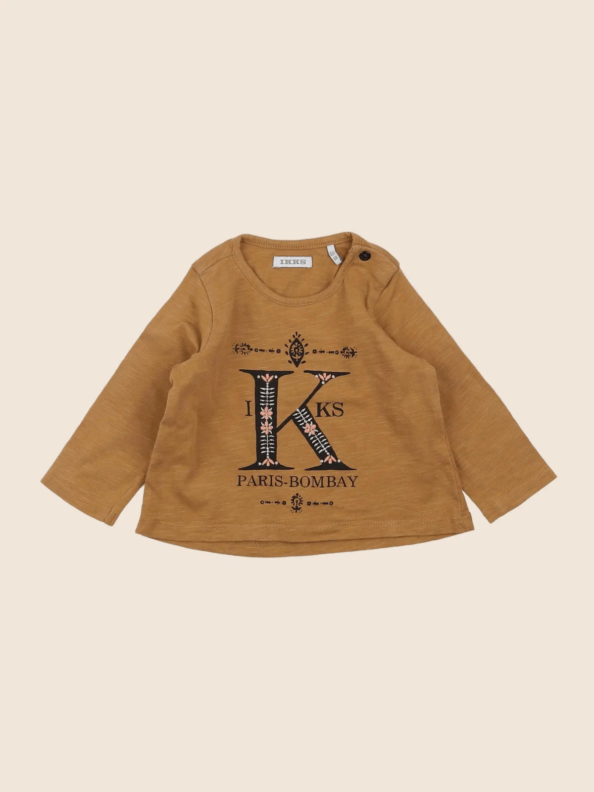 IKKS - tee-shirt marron - 6 mois