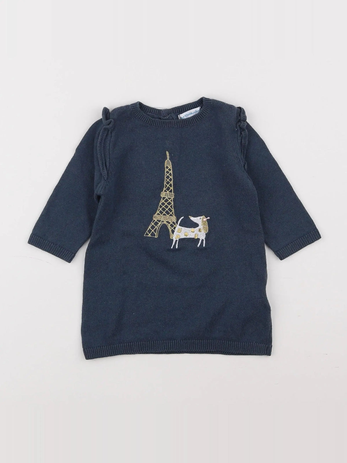 Vertbaudet - robe gris - 6 mois